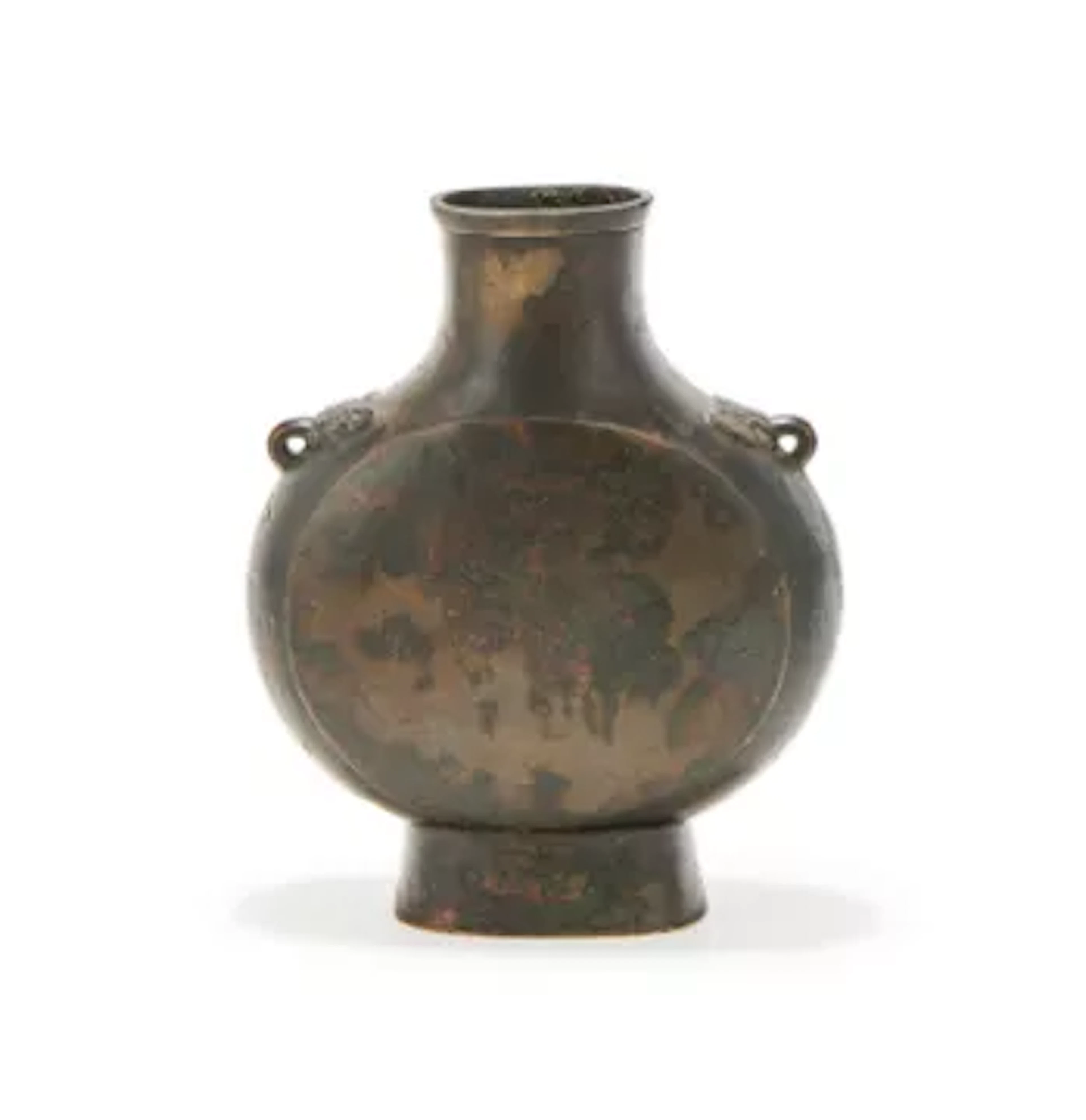 A Chinese bronze bianhu ritual wine vessel, Ming dynasty, 16th or 17th century