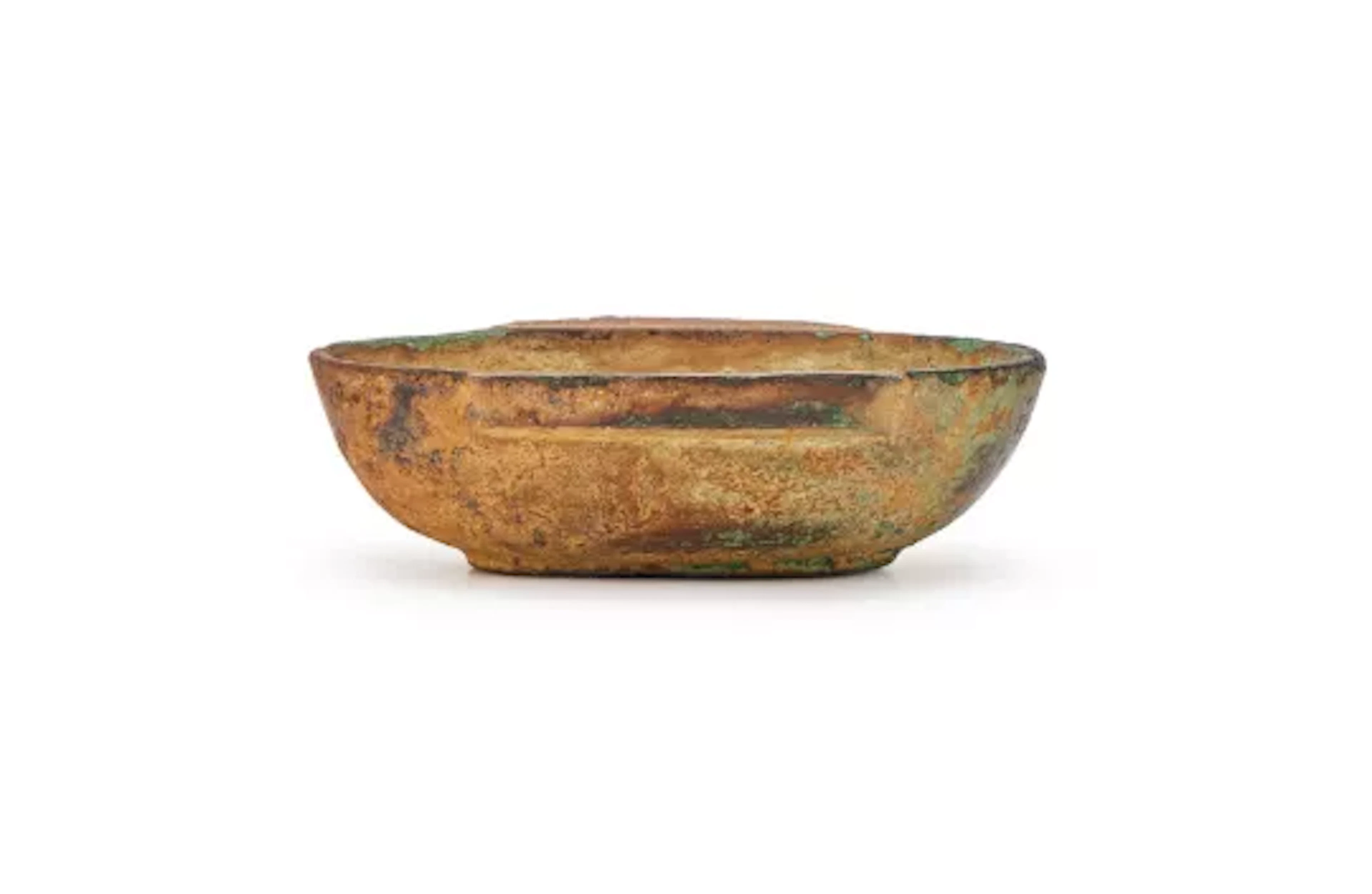A small Chinese bronze wind cup, Han Dynasty (202 BC - 220 AD)