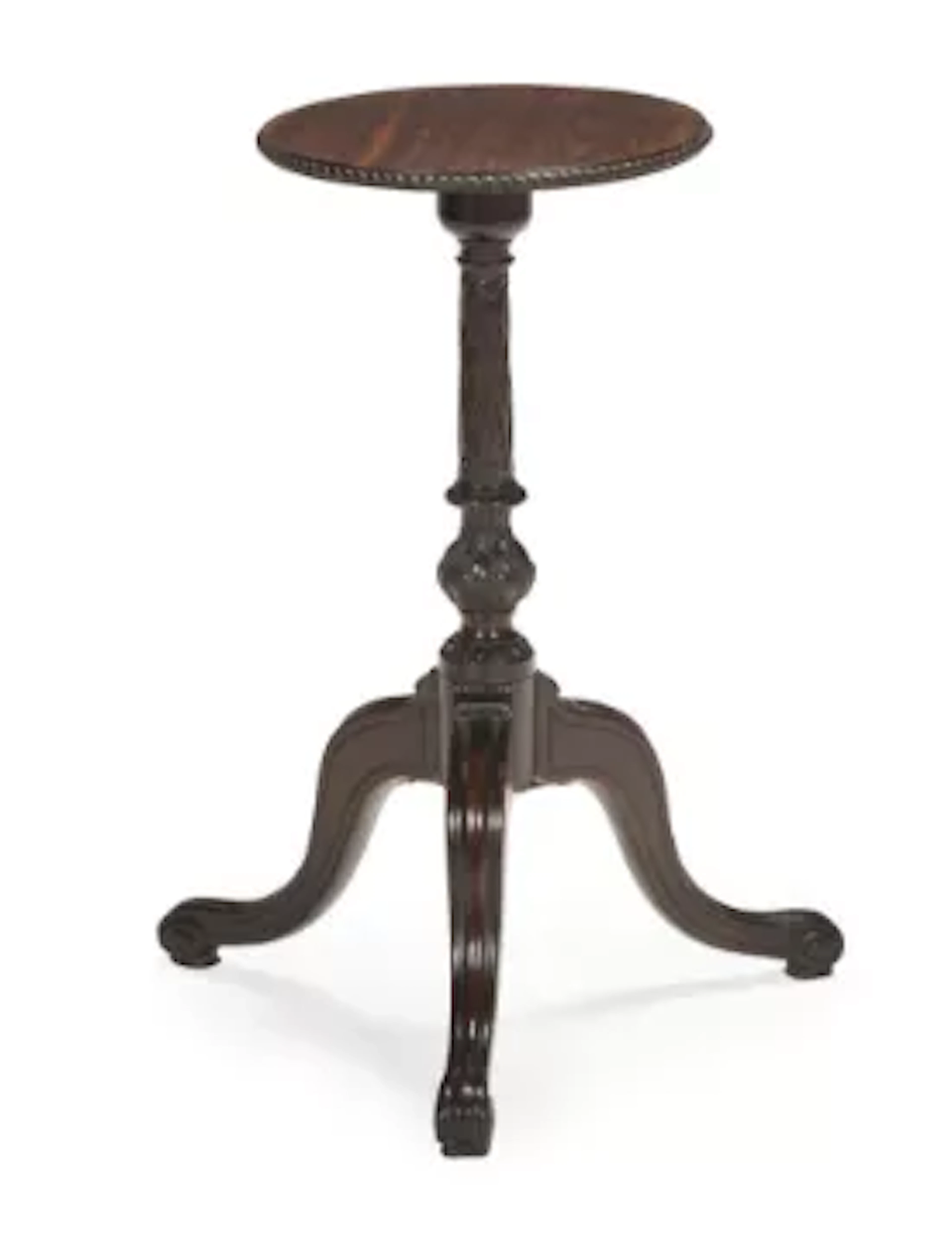 A GEORGE III MAHOGANY CANDLE STAND, PROBABLY IRISH, CIRCA 1780
