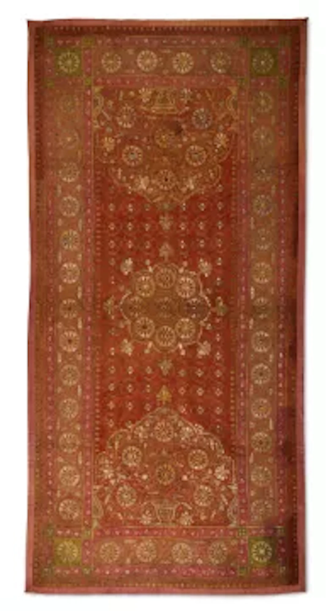 A LARGE CEREMONIAL TEXTILE, LUCKNOW, INDIA, LATE 18TH/EARLY 19TH CENTURY