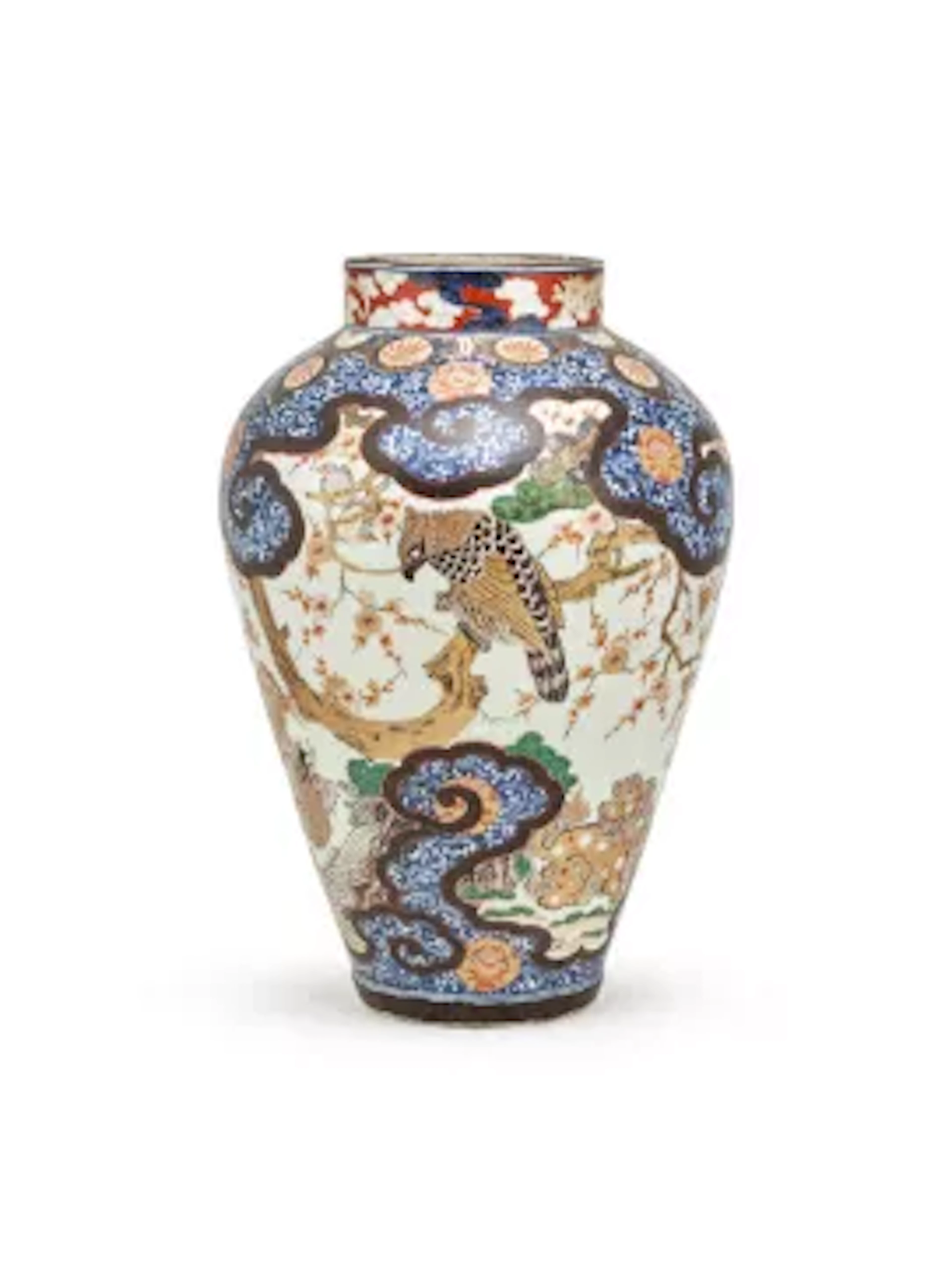 † A large Japanese Arita Imari vase, Edo Period, late 17th or early