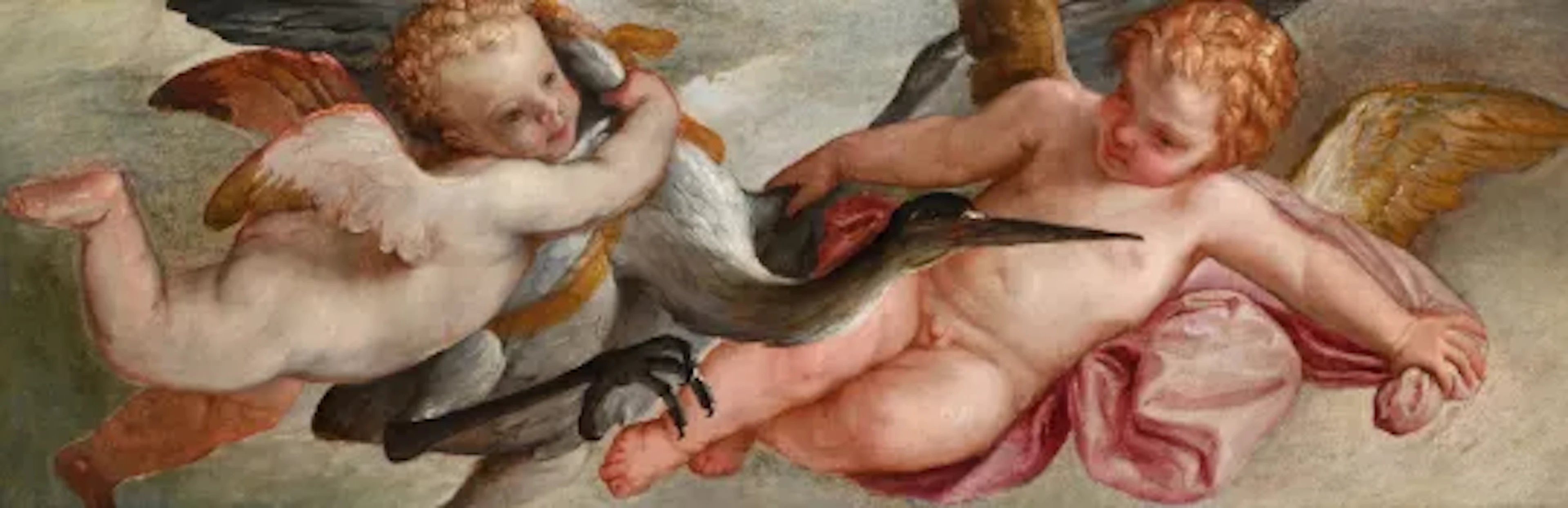 CIRCLE OF PAOLO VERONESE (ITALIAN 1528-1588), PUTTI WITH STORK