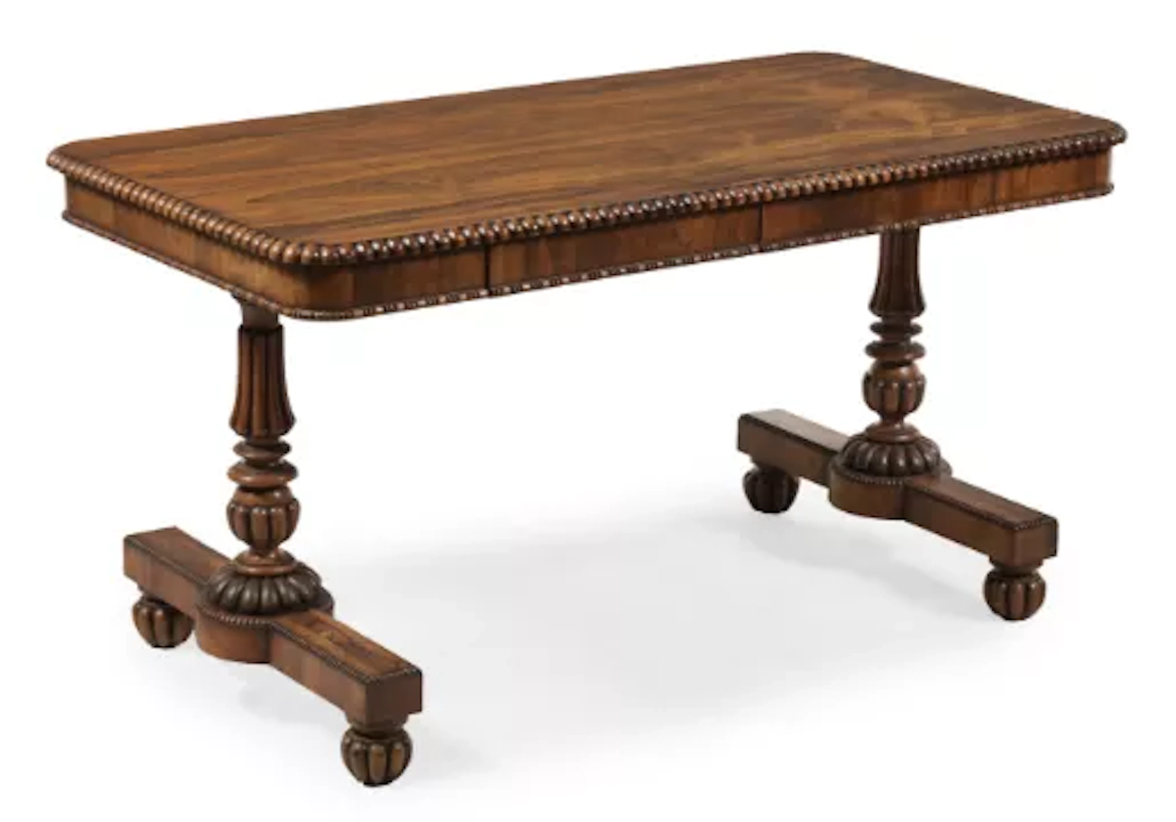 Y A REGENCY ROSEWOOD LIBRARY TABLE, ATTRIBUTED TO GILLOWS, CIRCA 1820