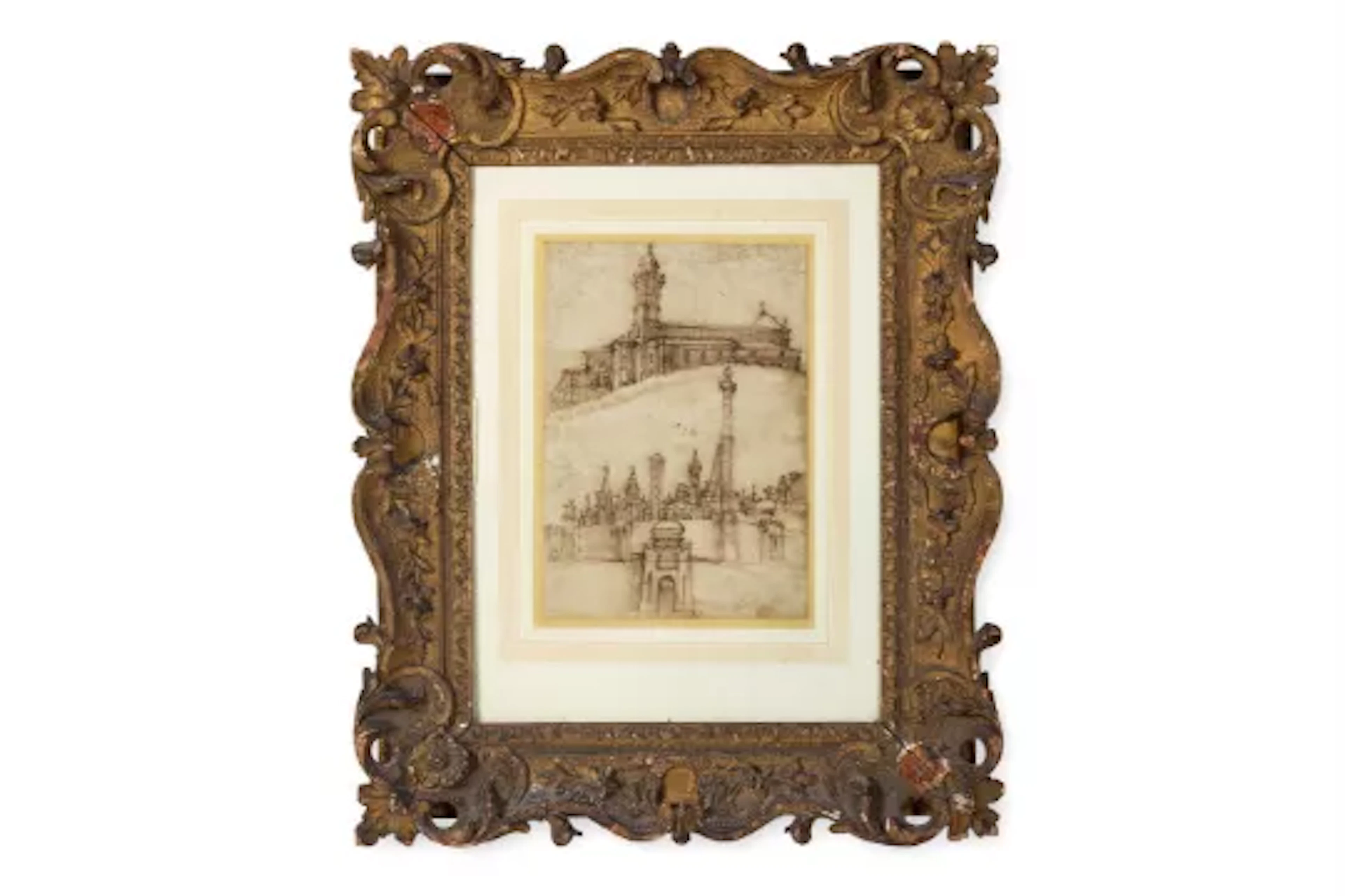 ITALIAN SCHOOL, 16TH CENTURY VIEW OF THE CHURCH OF SAN MICHELE IN BOSCO