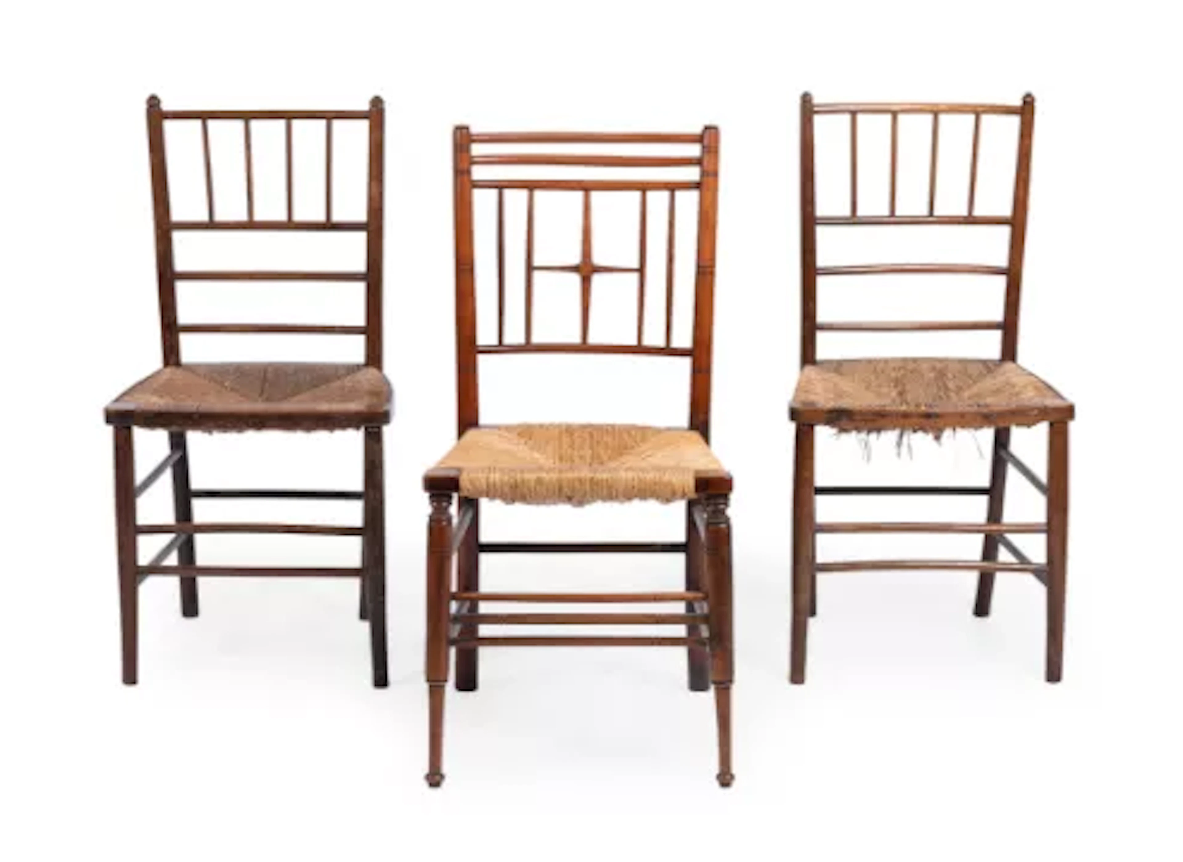 AN ARTS & CRAFTS ‘ARGYLL’ SIDE CHAIR, LATE 19TH CENTURY, TOGETHER