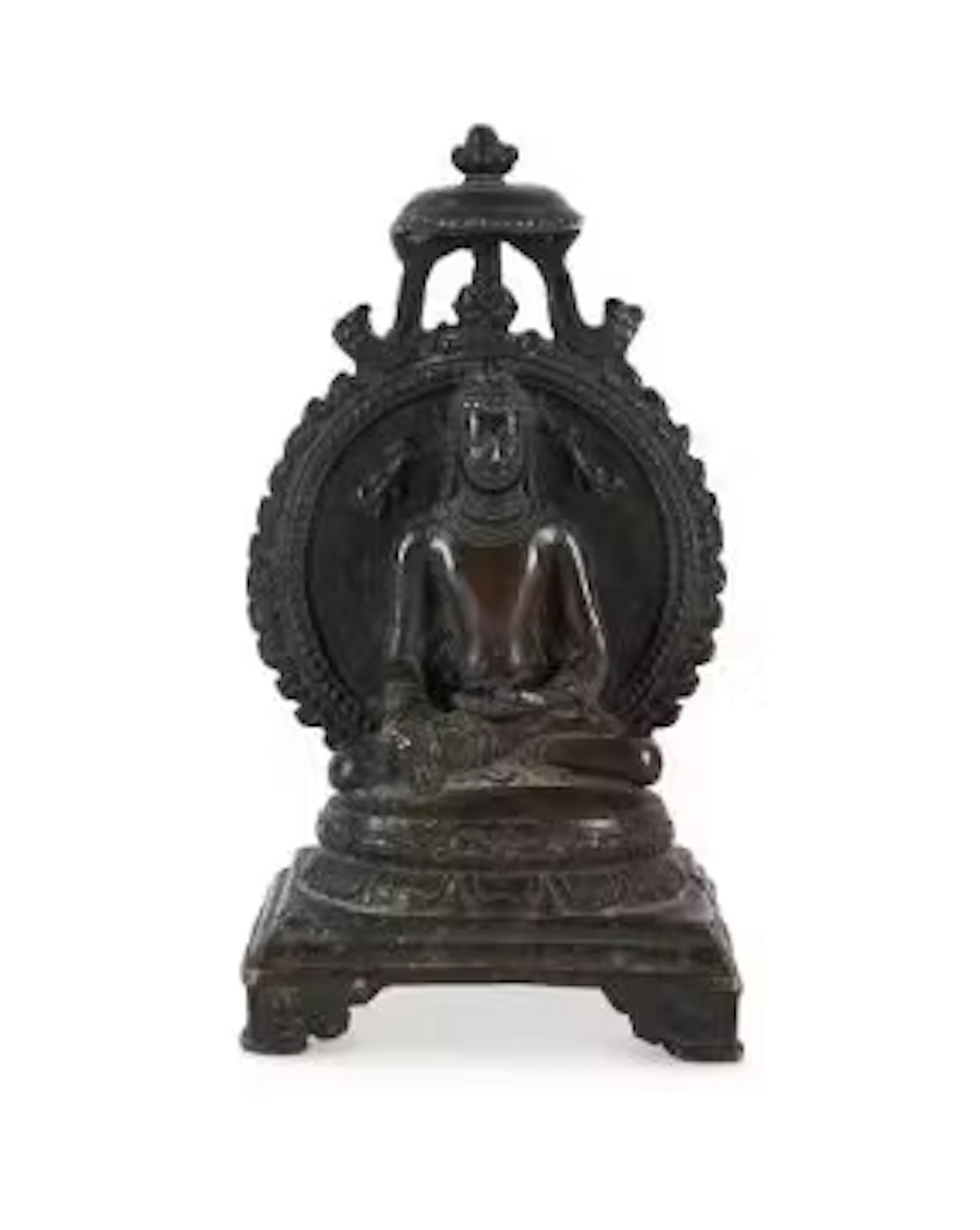 A Pala style bronze figure of Buddha