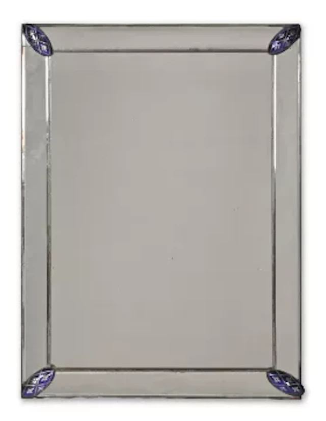 A LARGE MARGINAL GLASS MIRROR, PROBABLY ITALIAN, LATE 19TH CENTURY