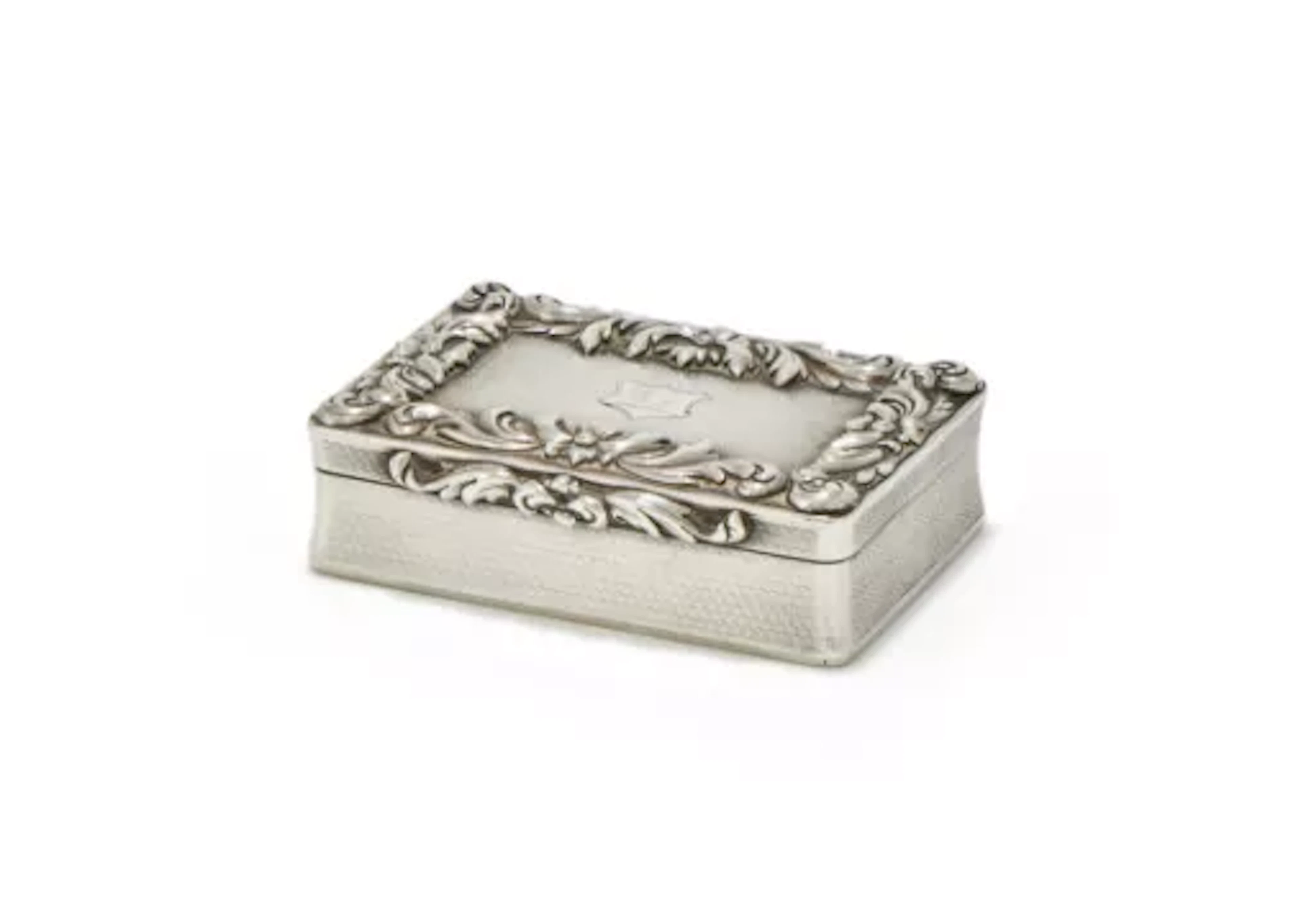 A WILLIAM IV SILVER RECTANGULAR SNUFF BOX, CHARLES RAWLINGS & WILLIAM