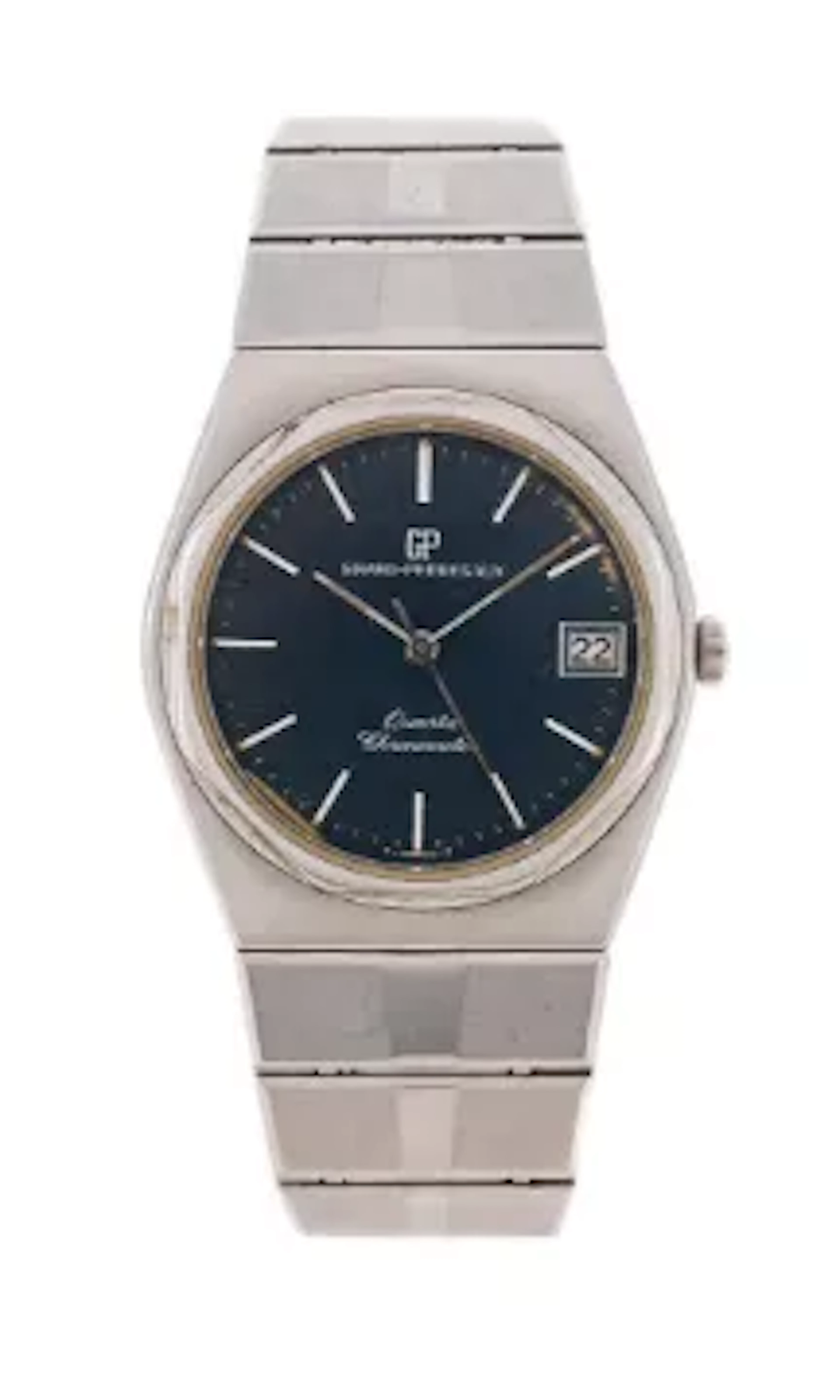 GIRARD PERREGAUX, LAUREATO, REF. 4266, A STAINLESS STEEL BRACELET