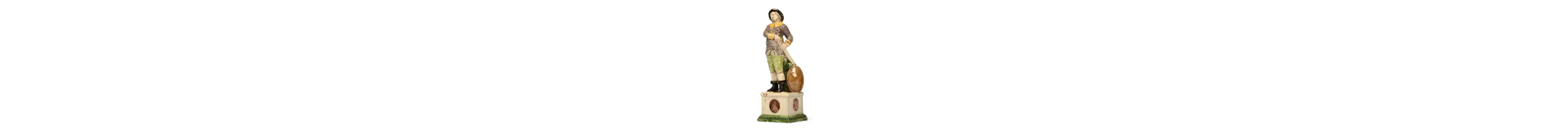 A STAFFORDSHIRE CREAMWARE FIGURE OF ADMIRAL CORNELIUS VAN TROMP, CIRCA 1790