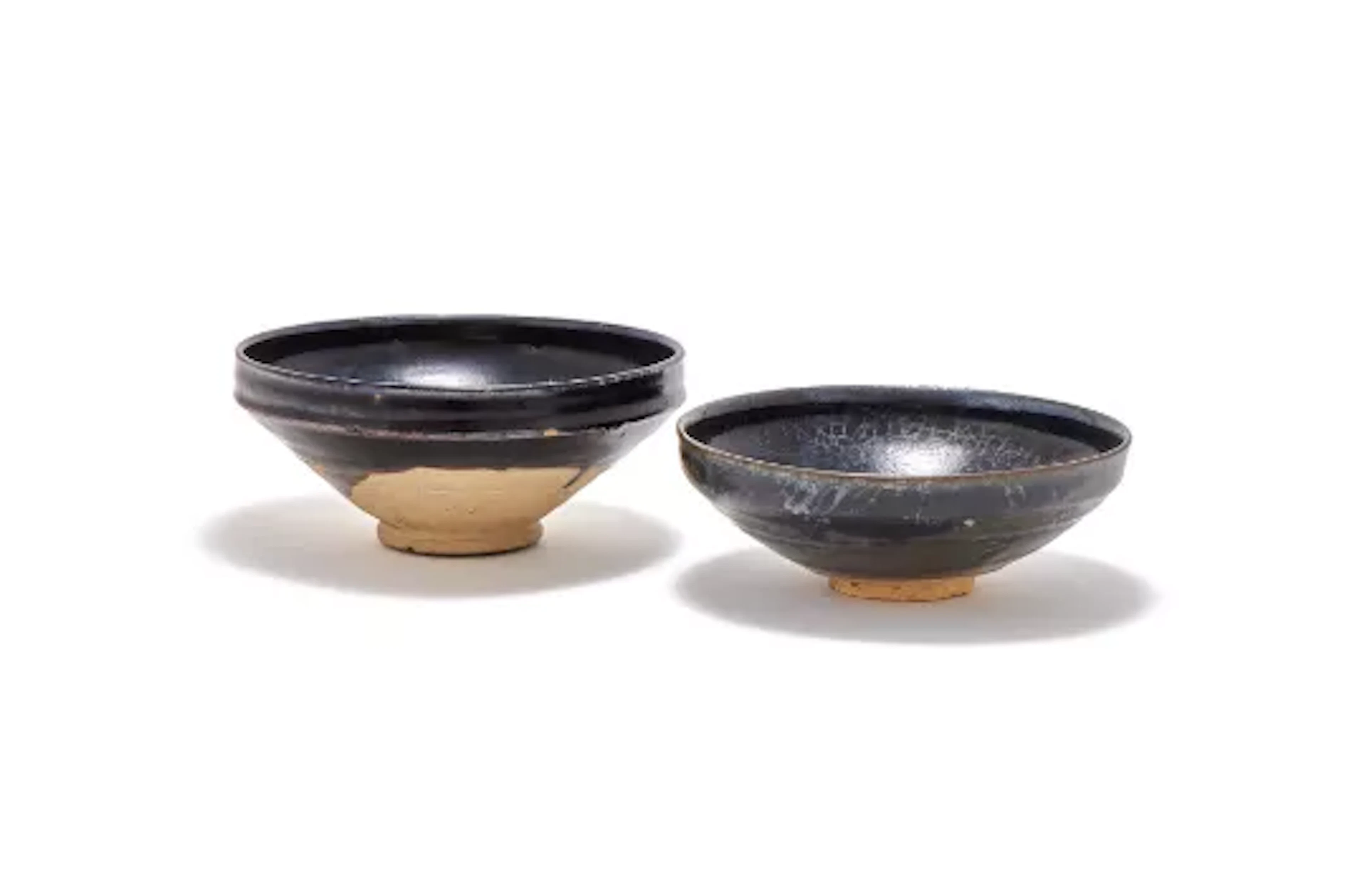 Two Chinese black glazed bowls, Yuan Dynasty (1271-1368)