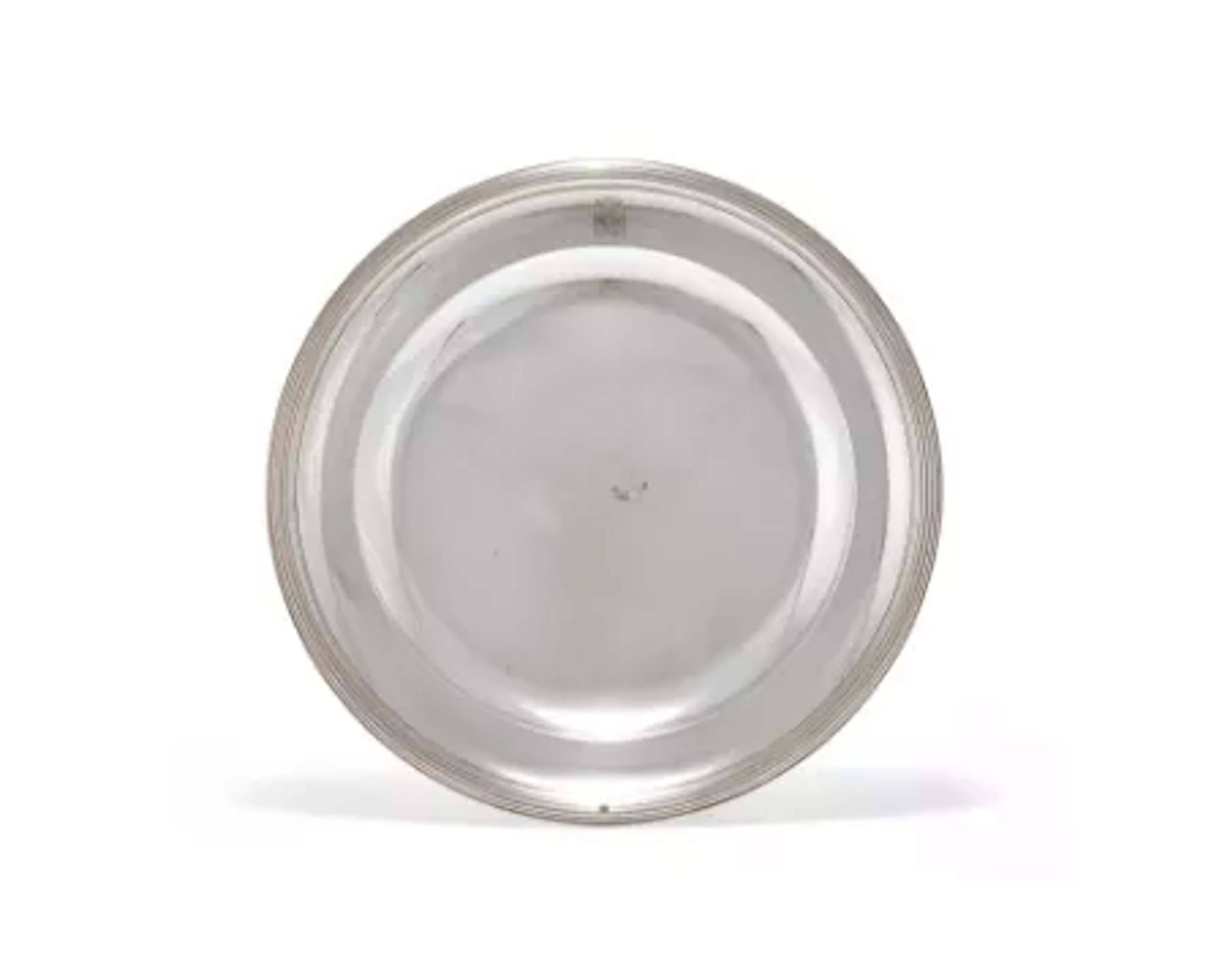A FRENCH SILVER PLATE, PARIS GUARANTEE MARK, .950 STANDARD, 1819 - 1838