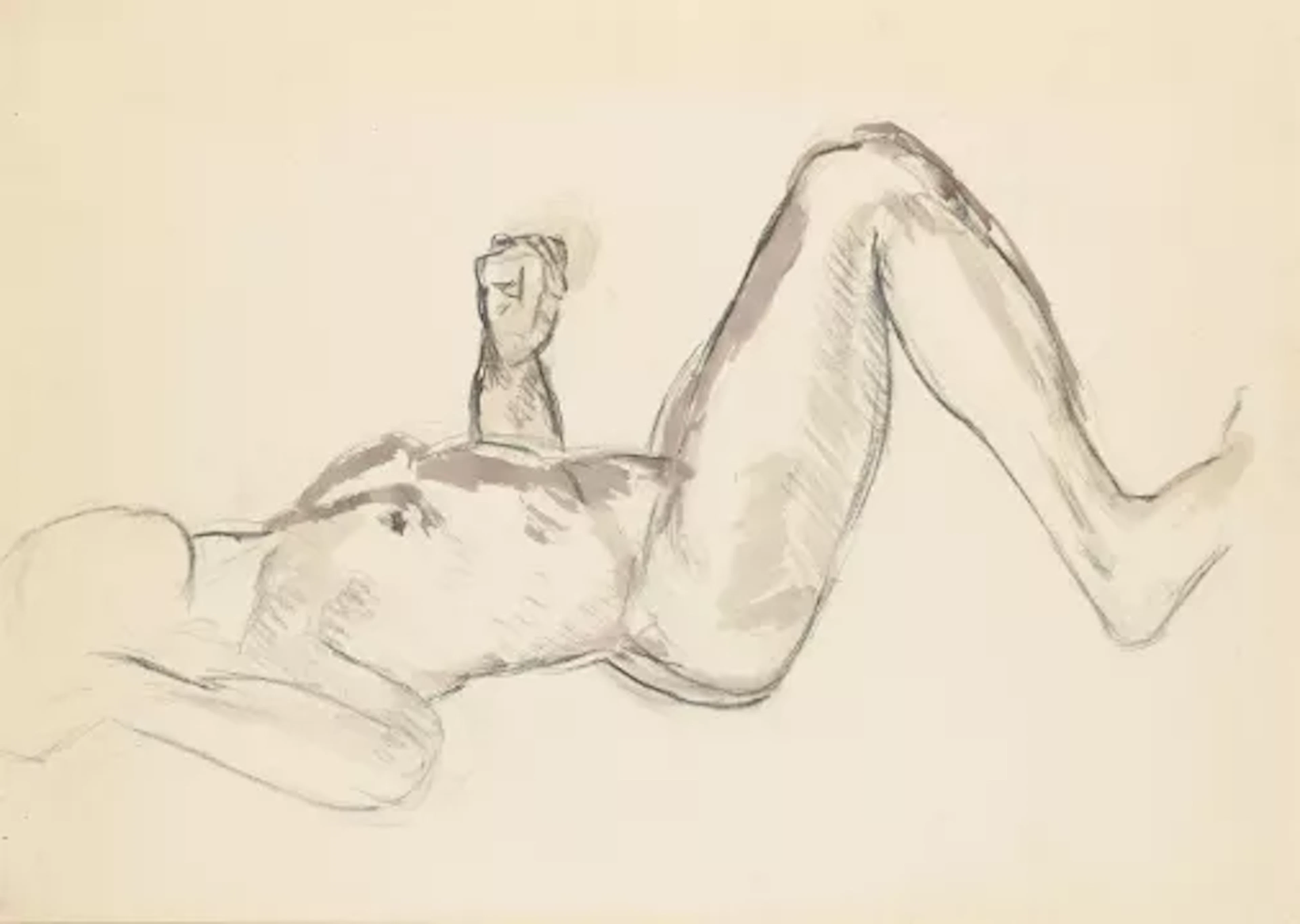 λ DUNCAN GRANT (BRITISH 1885-1978), RECLINING NUDE