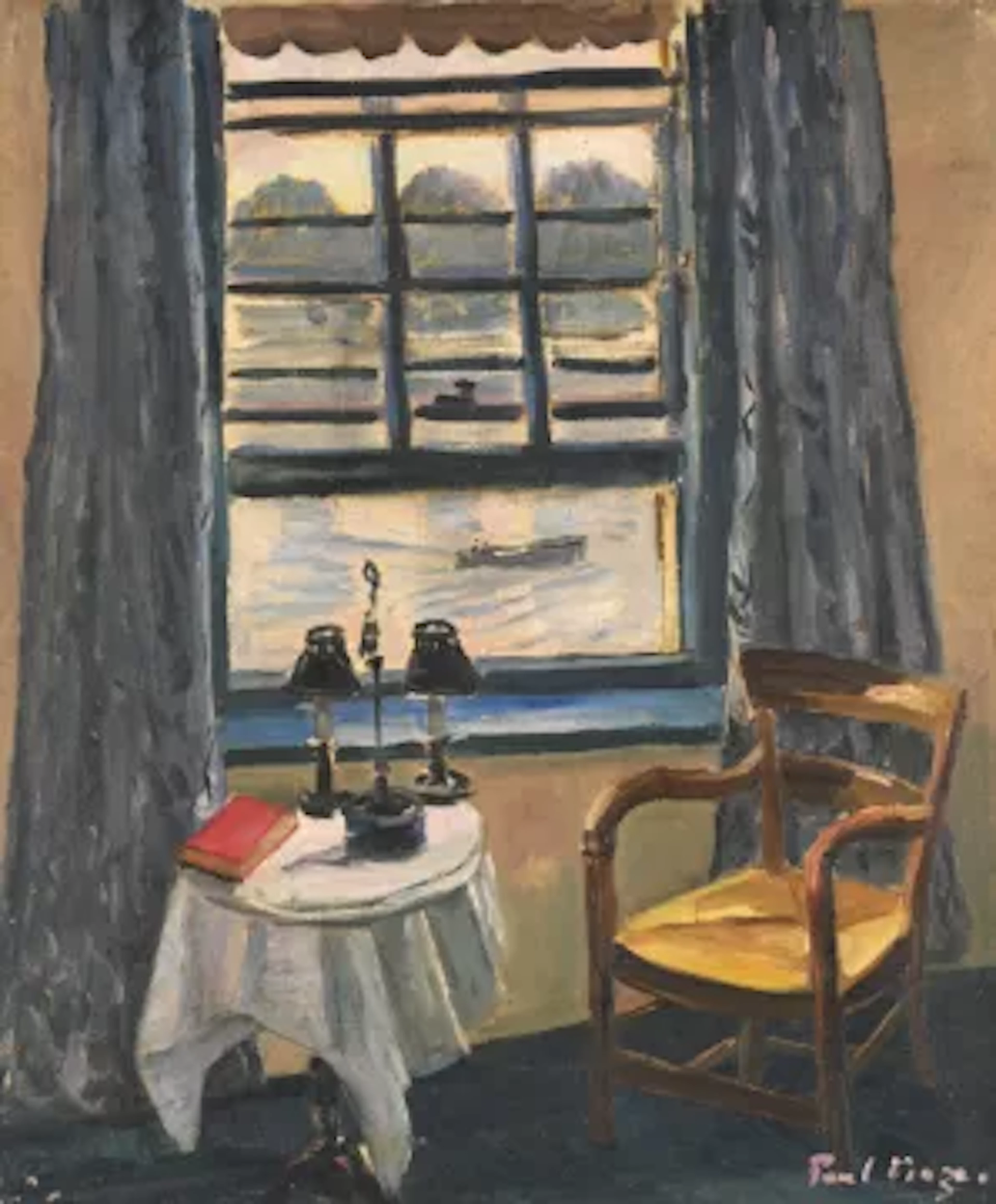 λ PAUL LUCIEN MAZE (FRENCH/BRITISH 1887-1979), VIEW FROM A WINDOW