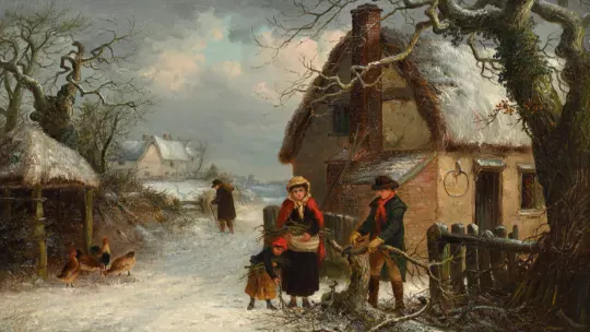 THOMAS SMYTHE (BRITISH 1825-1906), HORSES AND PONIES OUTSIDE AN INN;