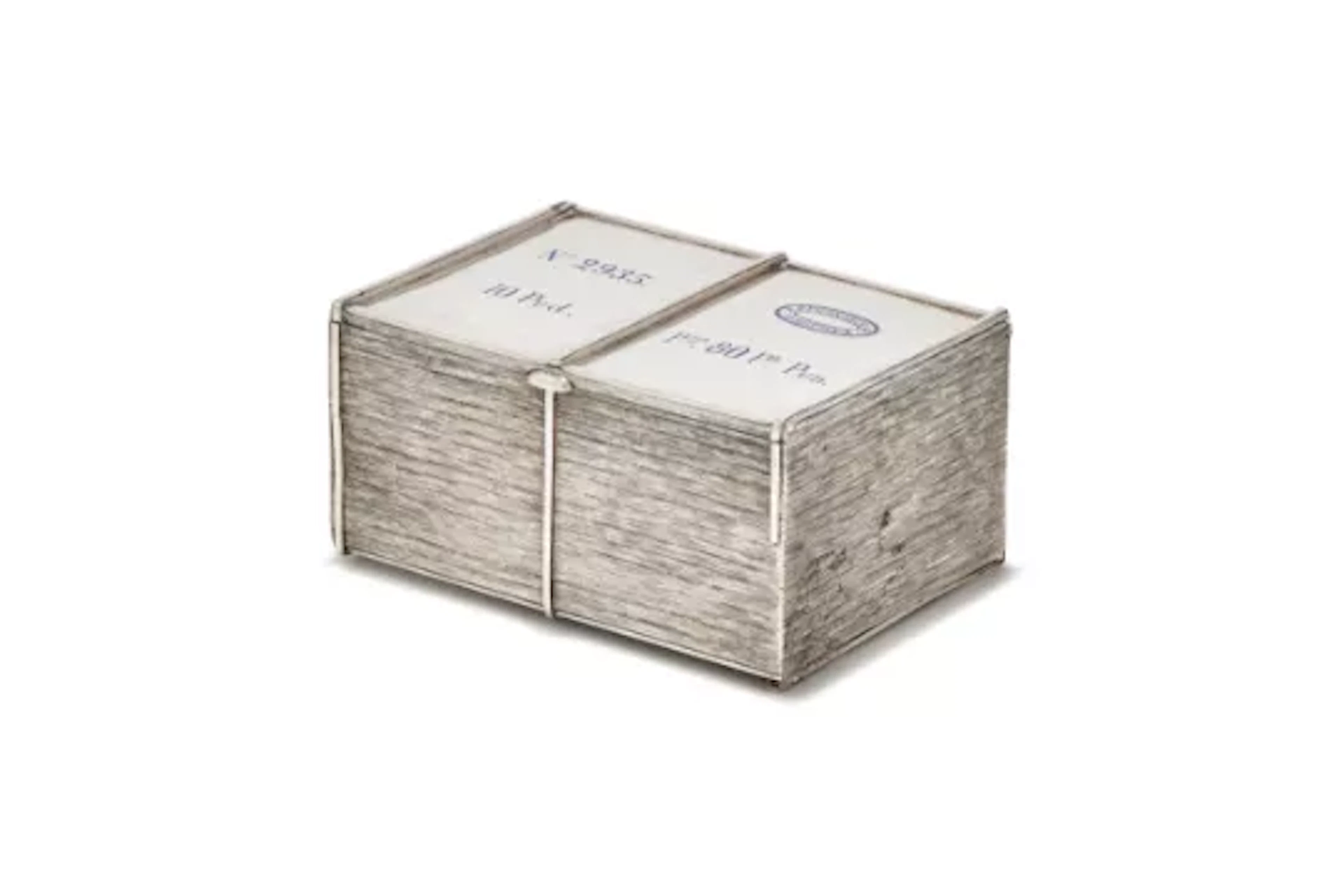A RUSSIAN SILVER AND ENAMEL TROMPE L'OEIL TABACO TABLE BOX, MAKER'S