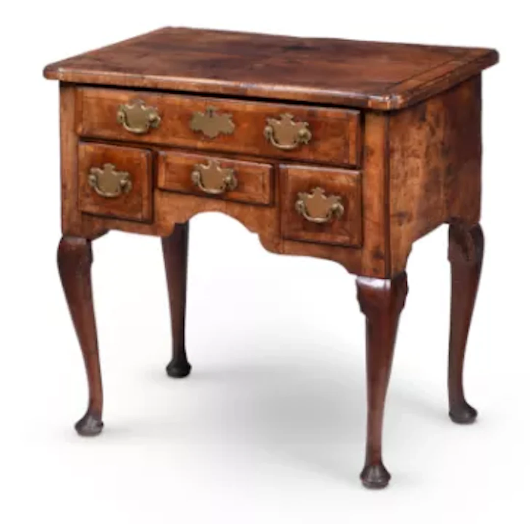 A GEORGE I WALNUT AND CROSSBANDED SIDE TABLE, CIRCA 1725