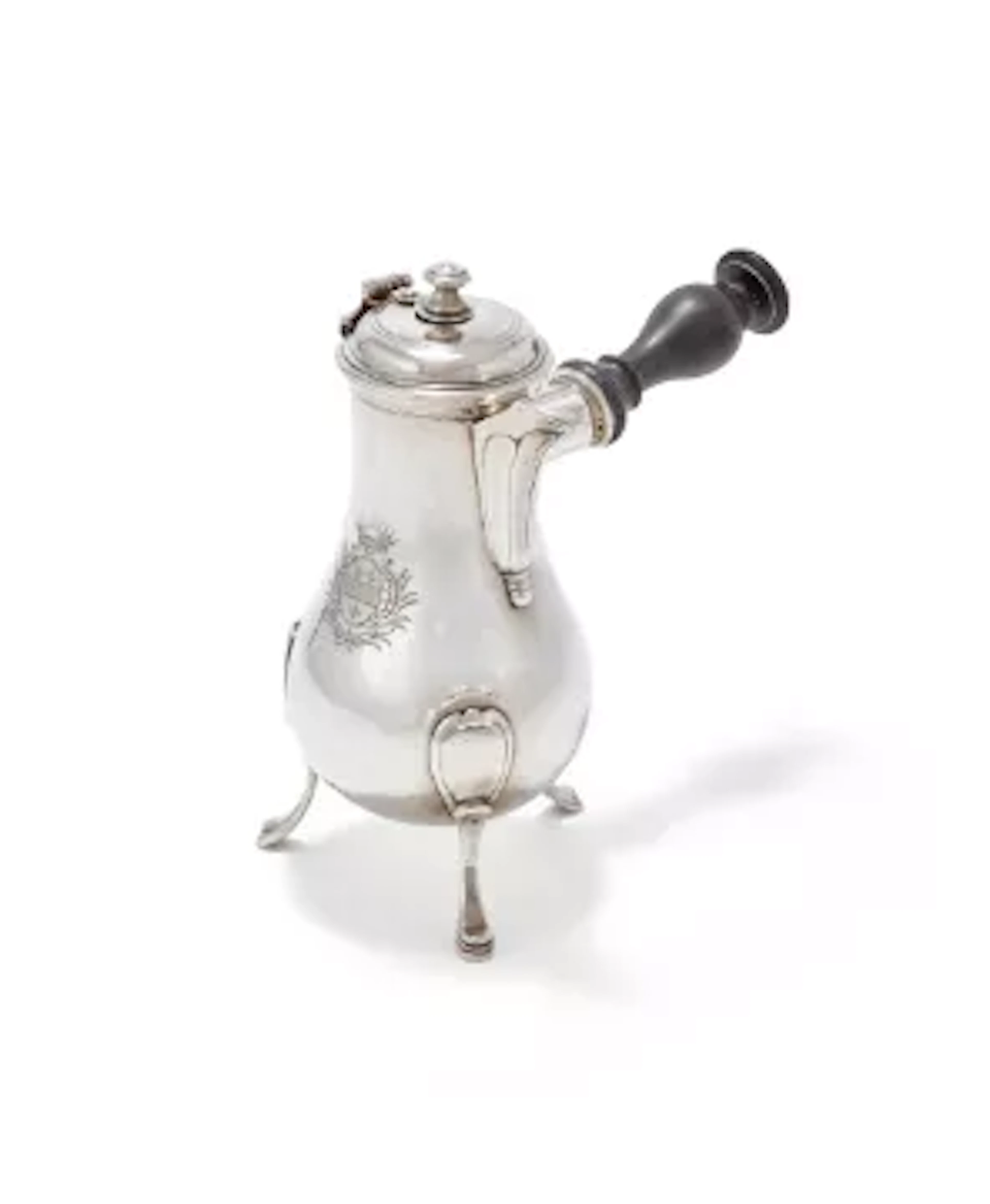 A FRENCH LOUIS XVI SILVER COFFEE POT, PARIS 1781 - 1789