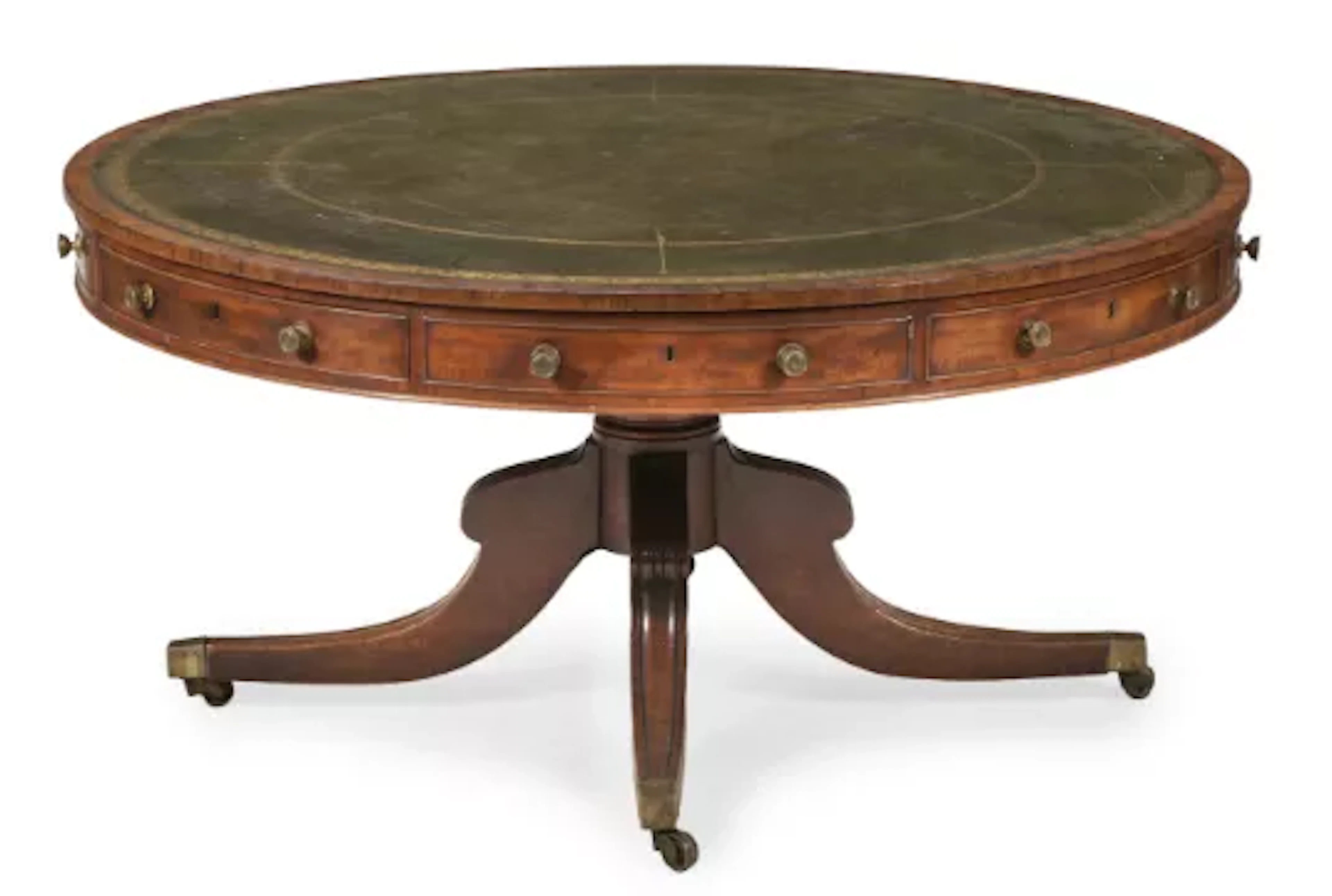 A REGENCY MAHOGANY DRUM TABLE, CIRCA 1815