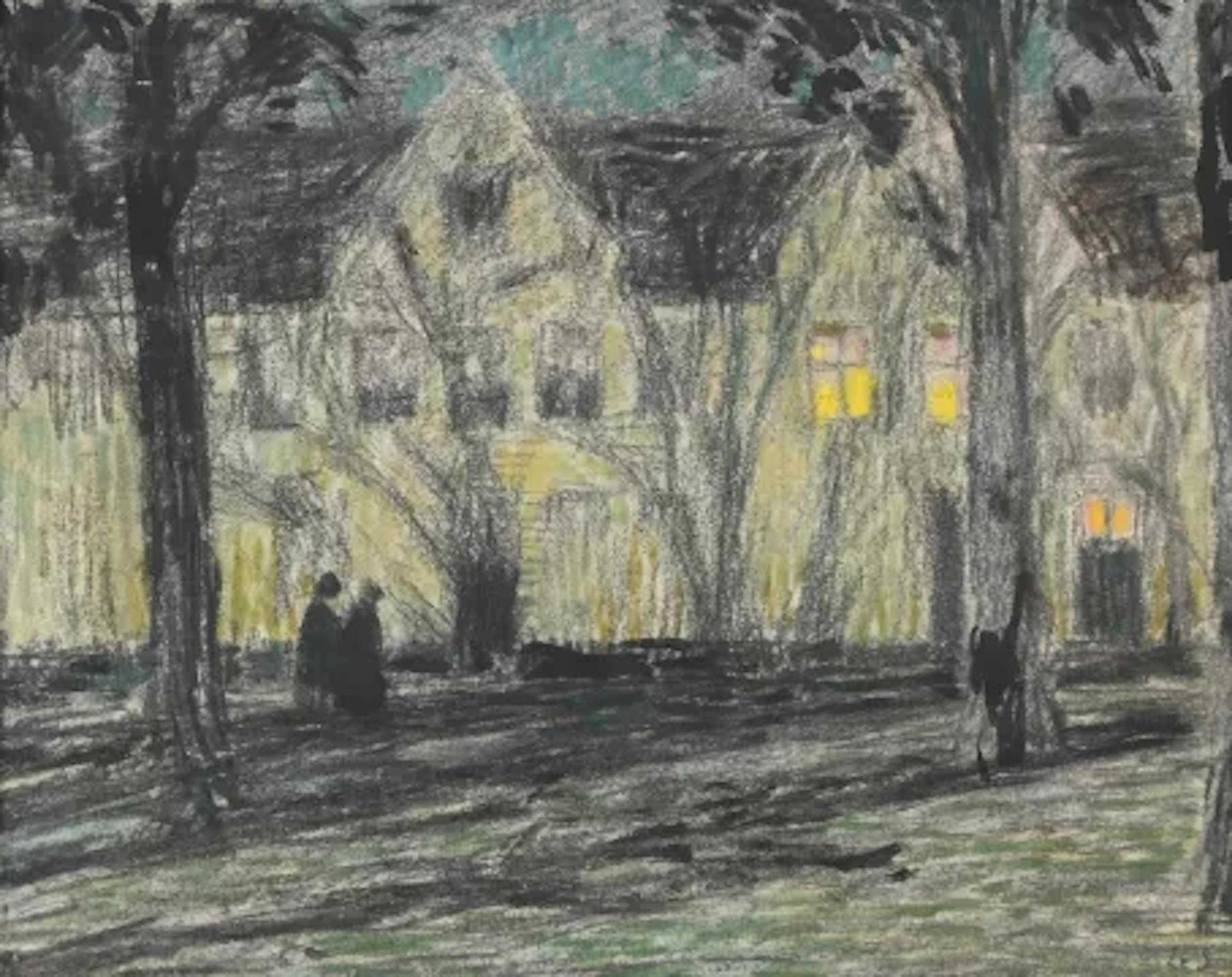 ‡ HENRI LE SIDANER (FRENCH 1862-1939), THE PROMENADE AU CLAIR DU LUNE
