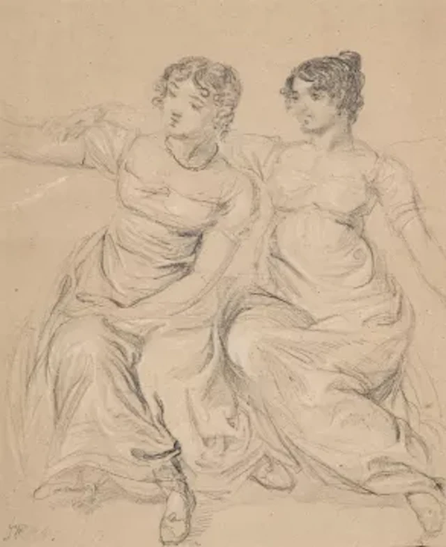 JAMES WARD, R.A. (BRITISH 1769-1859), STUDY FOR LORD CHESTERFIELD'S DAUGHTERS