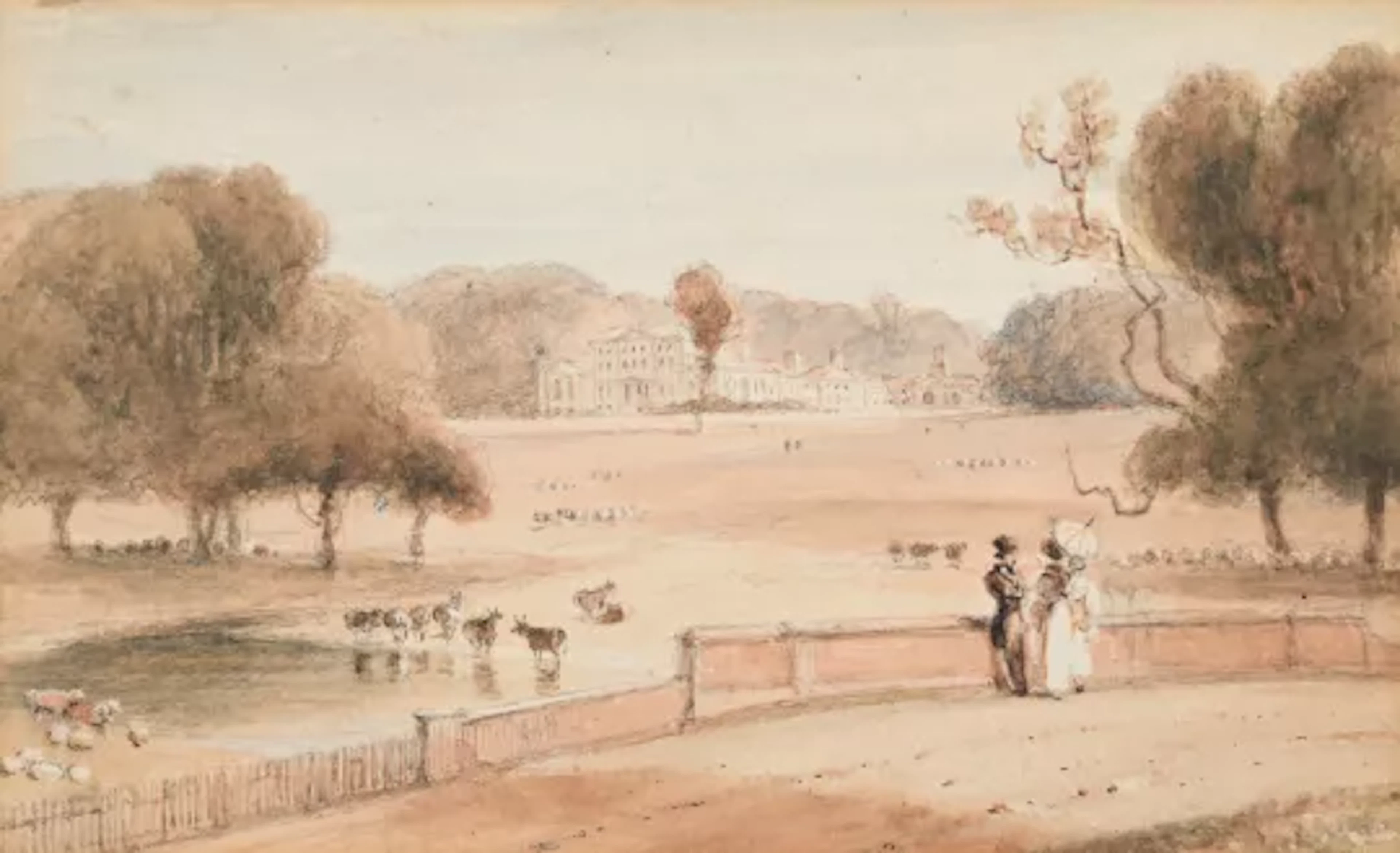 WILLIAM DANIELL, R.A. (BRITISH 1769-1837), MISTLEY HALL, THE SEAT