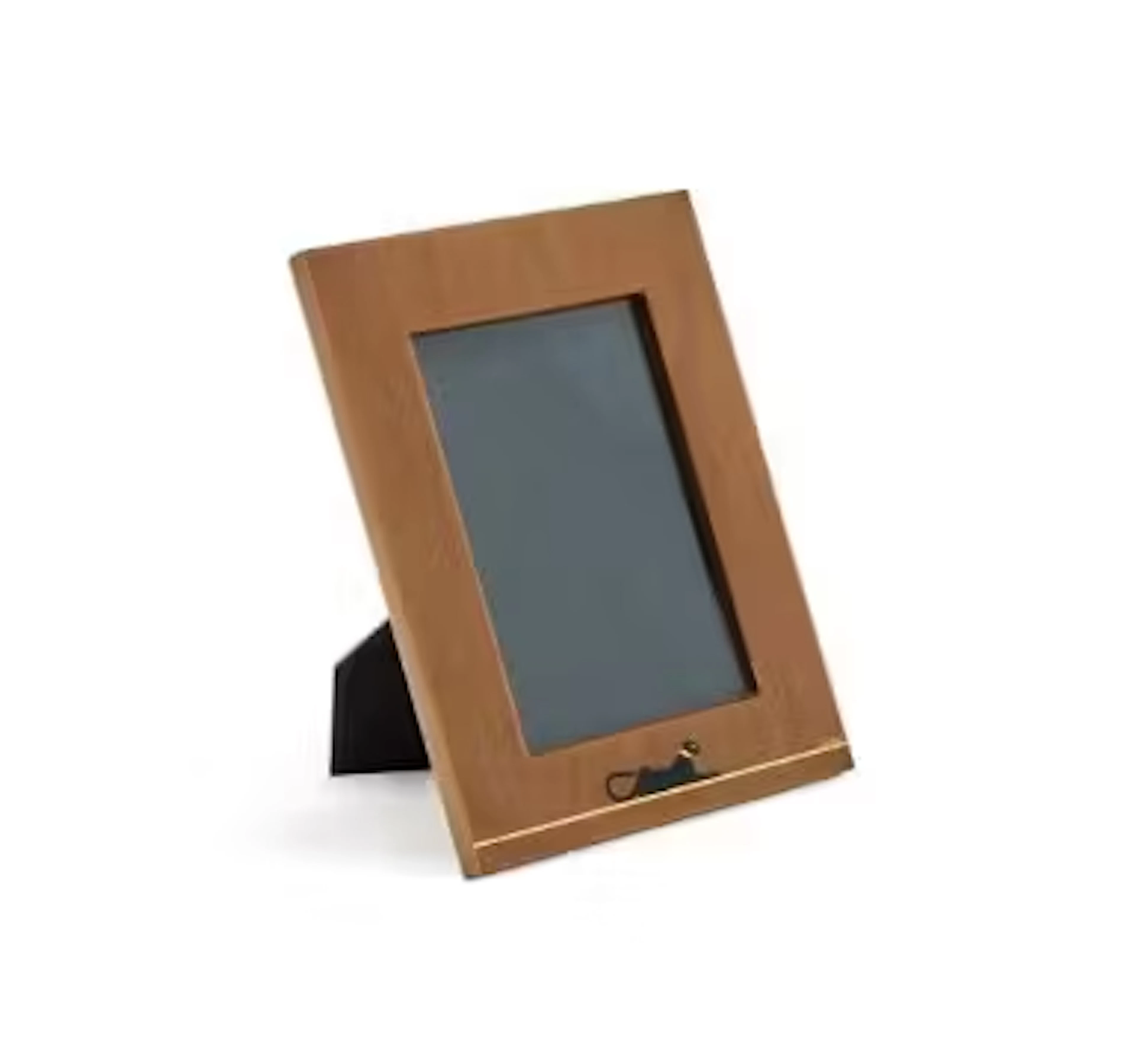 CARTIER, A BROWN LACQUER PHOTO FRAME