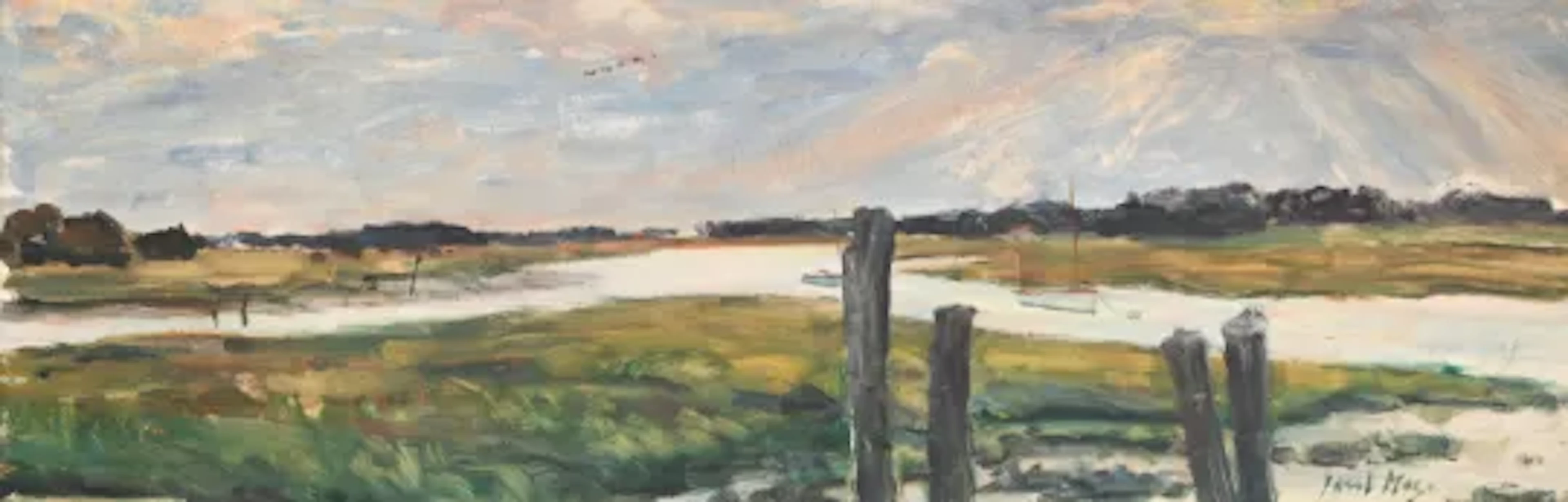 λ PAUL LUCIEN MAZE (FRENCH/BRITISH 1887-1979), AN ESTUARY, HAMPSHIRE