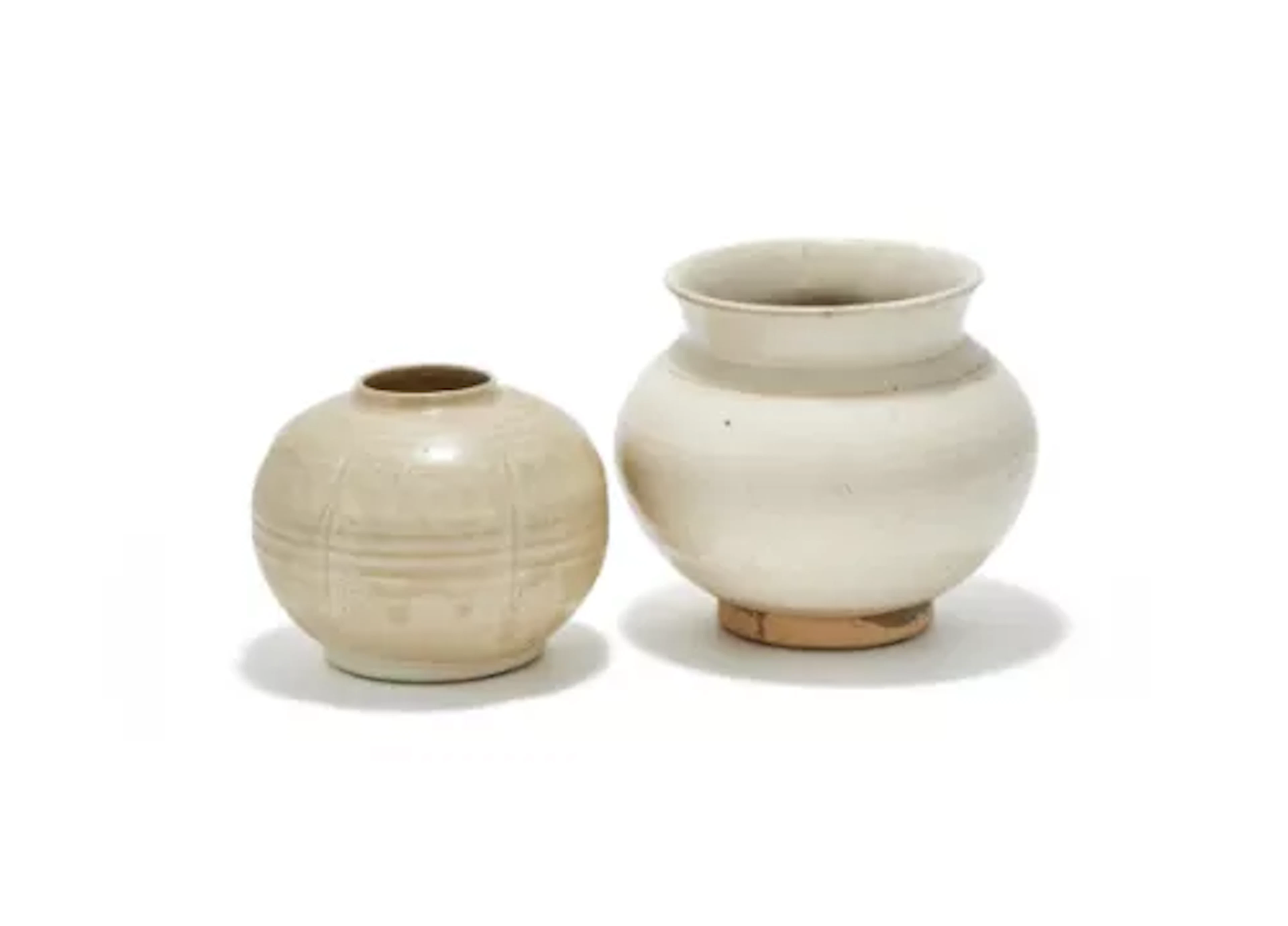 A Chinese Cizhou type white glazed jar, Song Dynasty (960-1279)