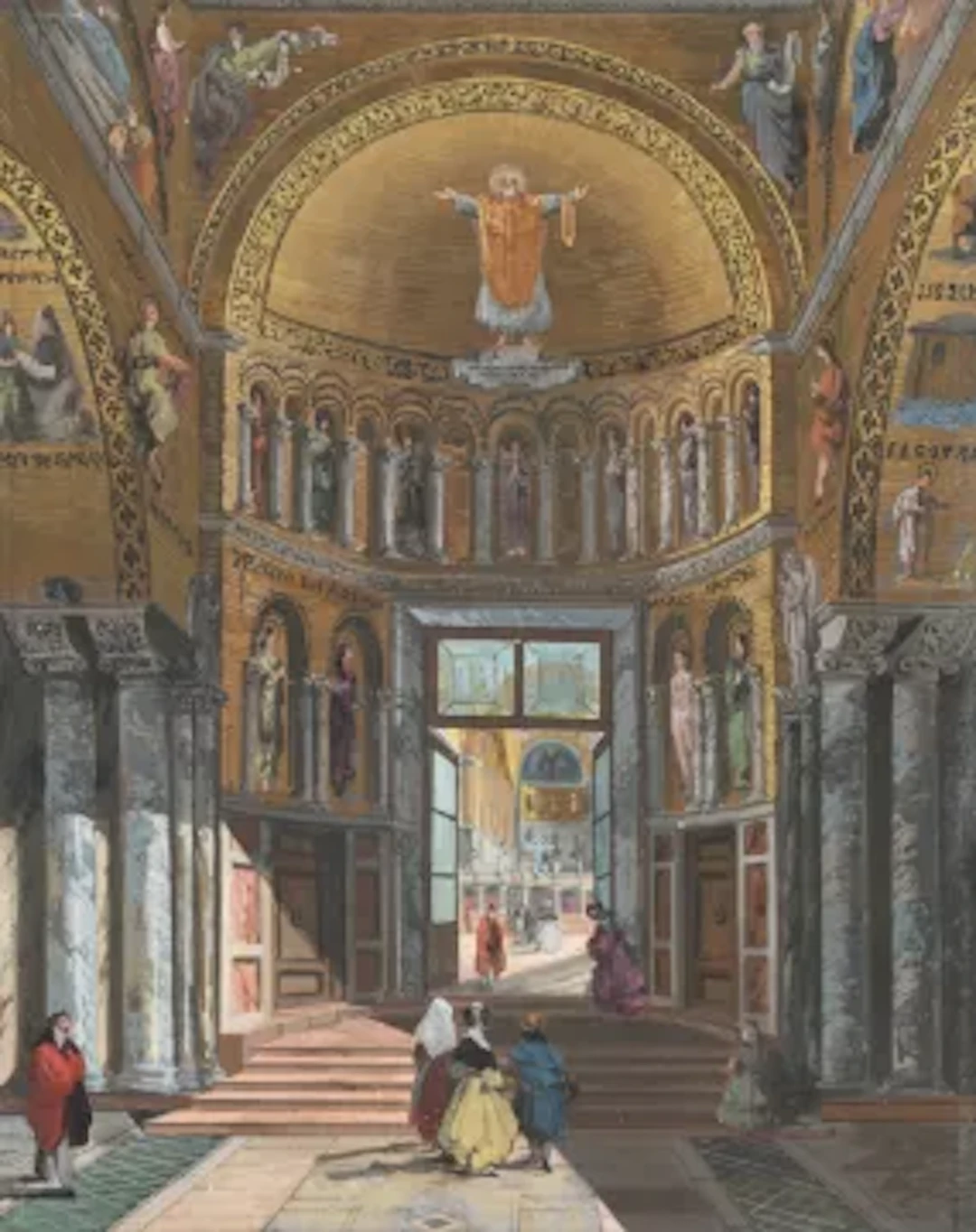 GIUSEPPE BERNARDINO BISON (ITALIAN 1762-1844), VIEW OF THE VESTIBULE