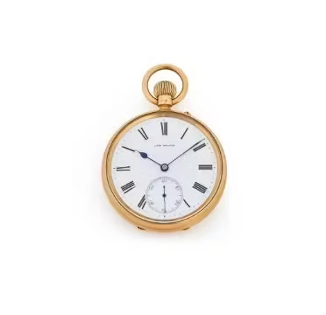 JOHN WALKER, AN 18 CARAT GOLD KEYLESS WIND OPEN FACE POCKET WATCH