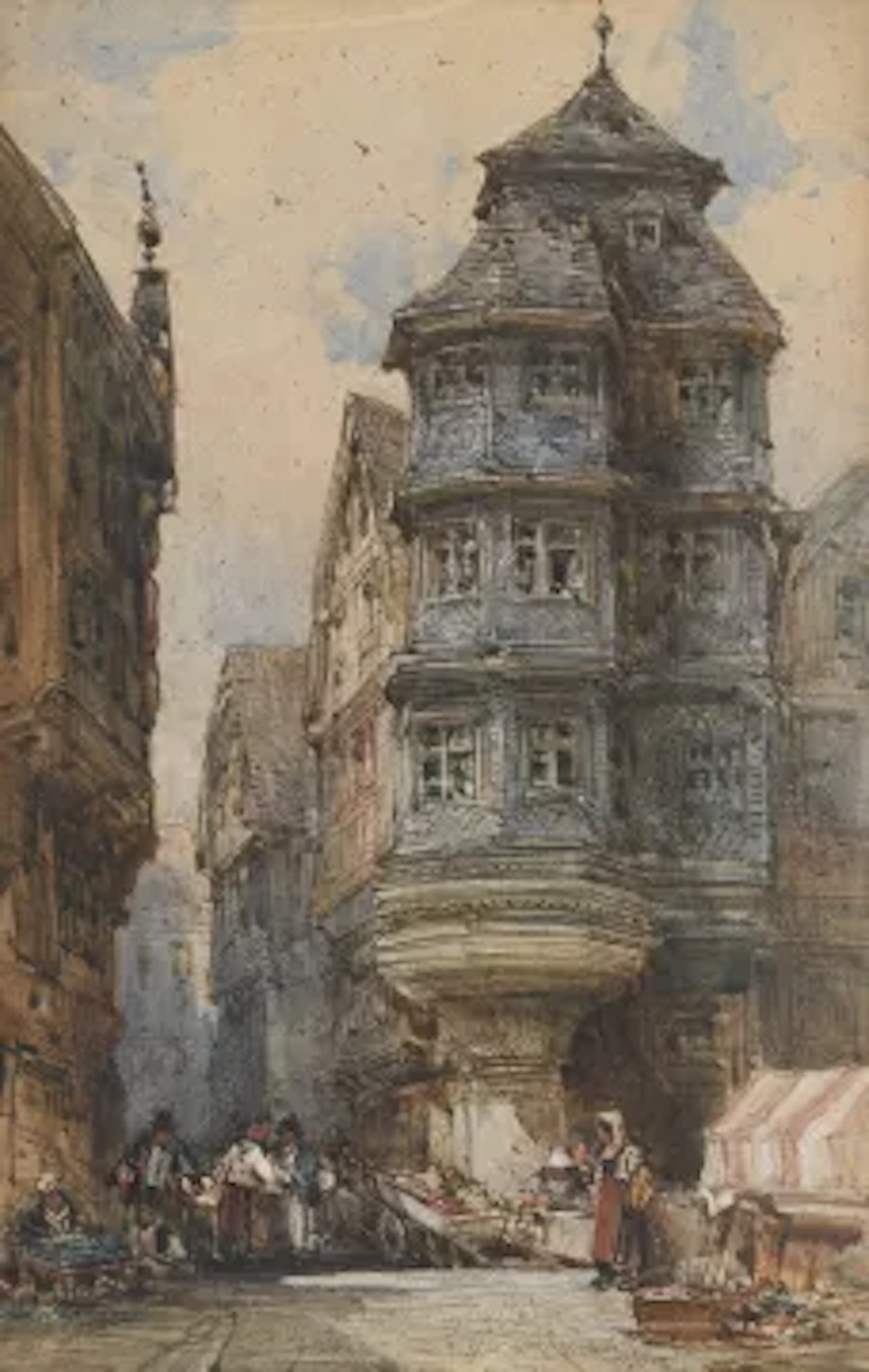 WILLIAM CALLOW R.W.S. (BRITISH 1812-1908), OLD HOUSES, FRANKFURT