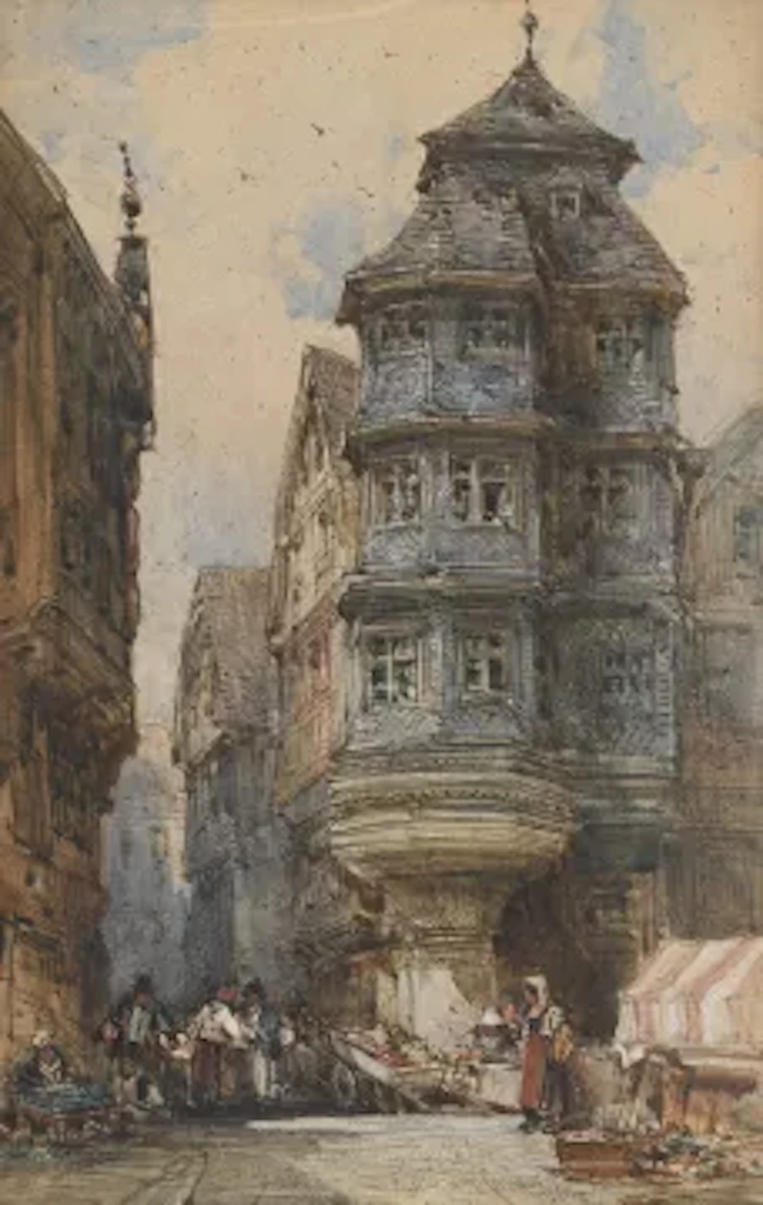 WILLIAM CALLOW R.W.S. (BRITISH 1812-1908), OLD HOUSES, FRANKFURT