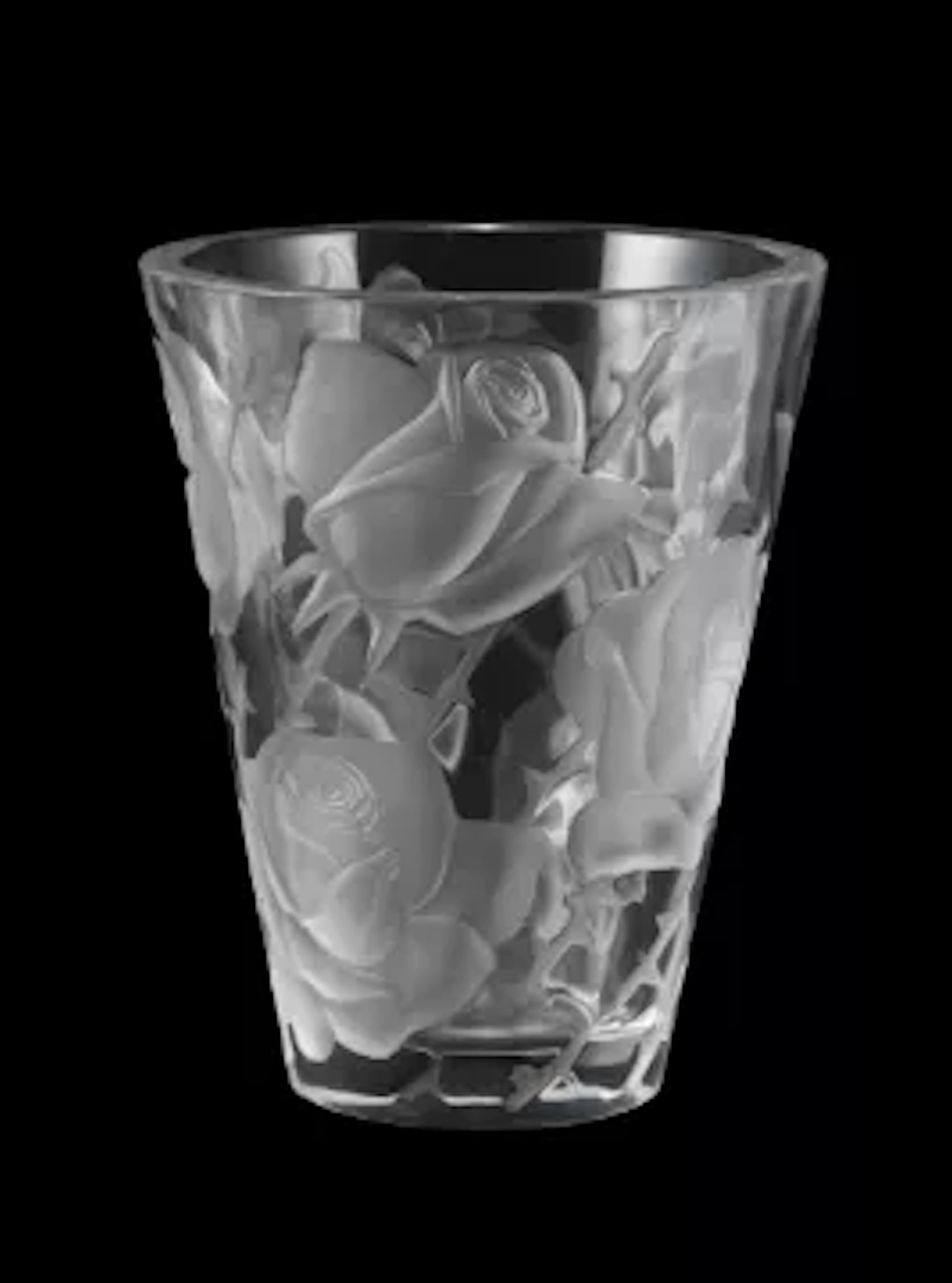 LALIQUE, 'ISPAHAN' VASE; DESIGNED 1952; LATE 20TH CENTURY