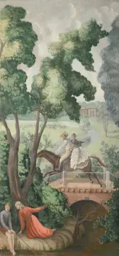 λ MARY ADSHEAD (BRITISH 1904-1995), RUNNING AWAY FROM THE FAIR