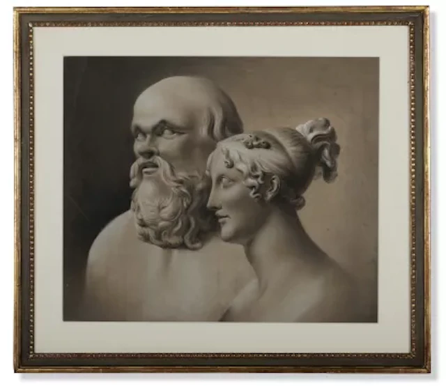 FRENCH SCHOOL (LATE 19TH/EARLY 20TH CENTURY), EN GRISAILLE BUSTS OF