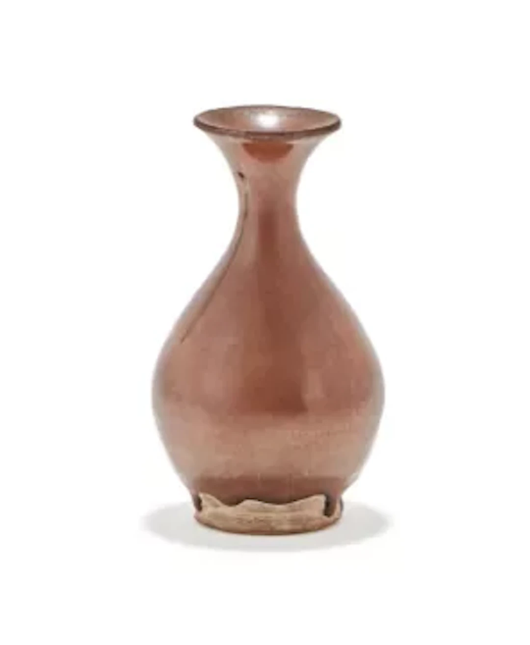 A Chinese persimmon glazed vase, Song or Yuan dynasty