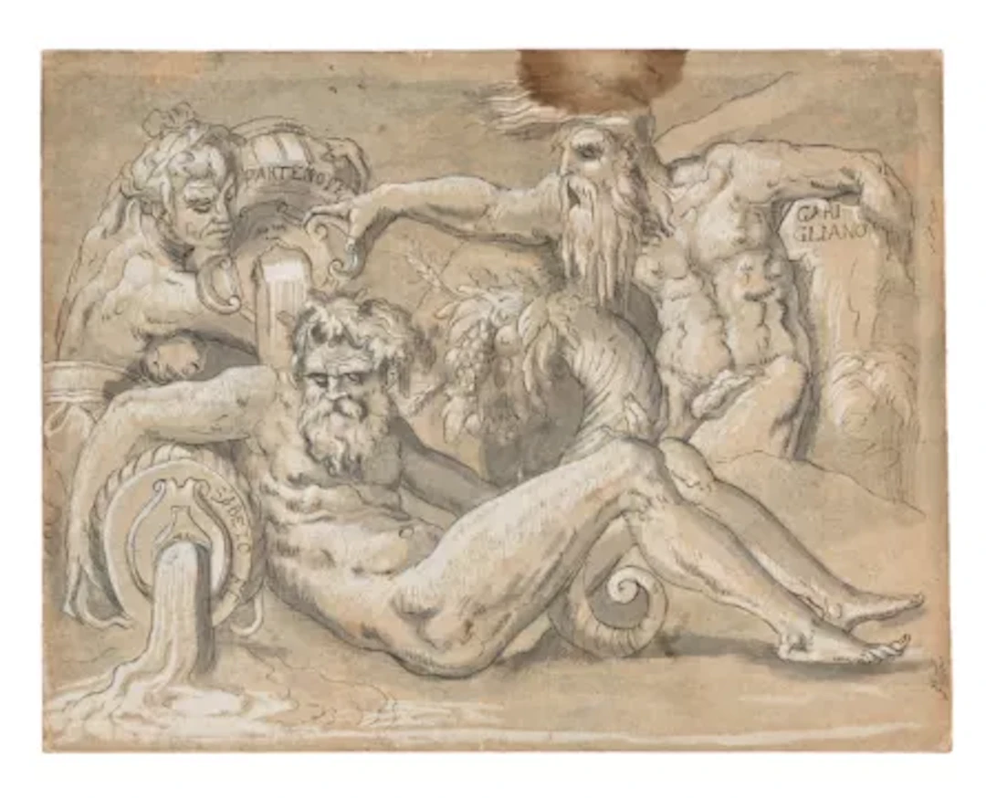 ITALIAN SCHOOL (LATE 17TH CENTURY), RIVER PERSONIFICATIONS: THE PARTENOPE