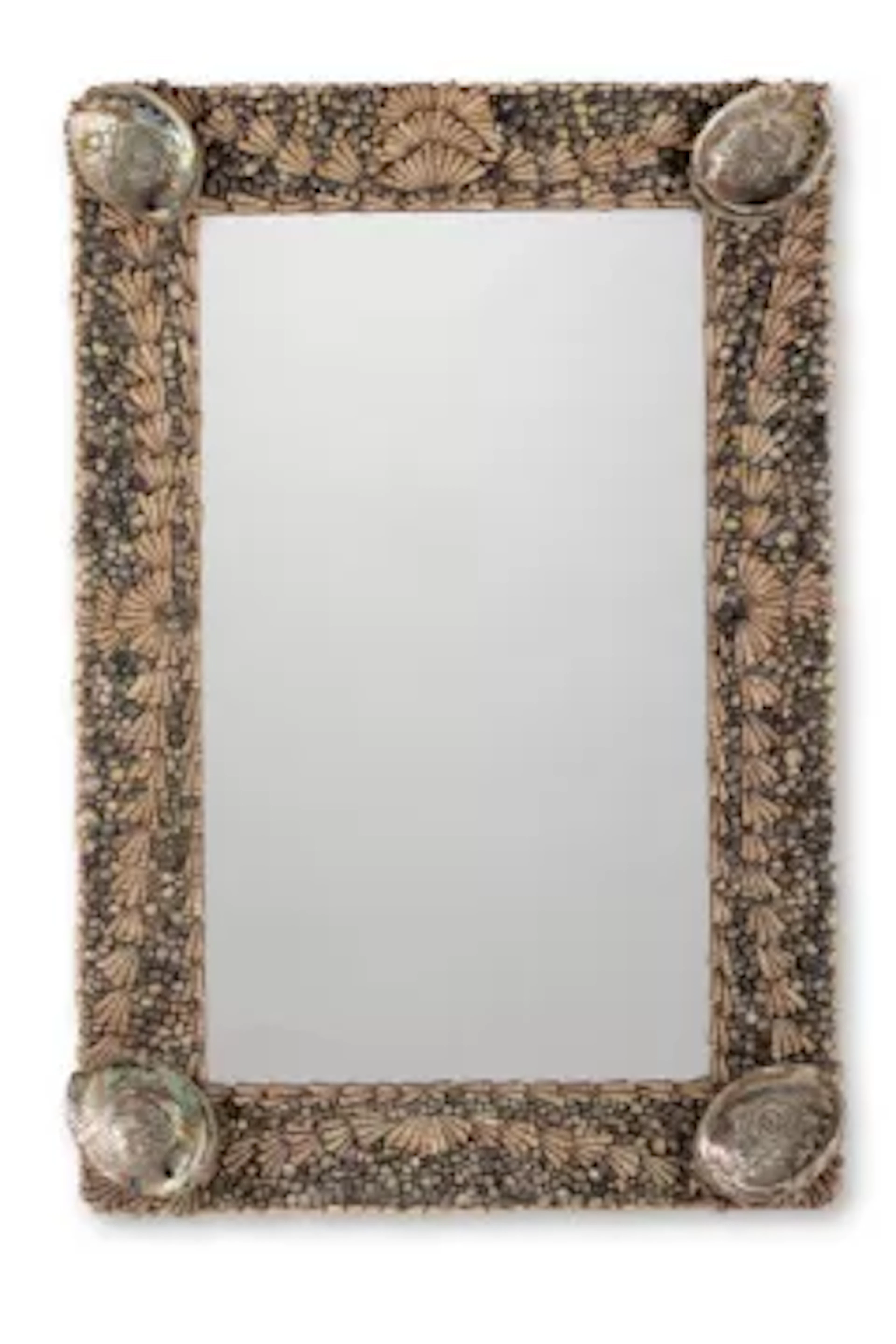 Y A SHELL FRAMED MIRROR, IN THE MANNER OF ANTHONY REDMILE, SECOND