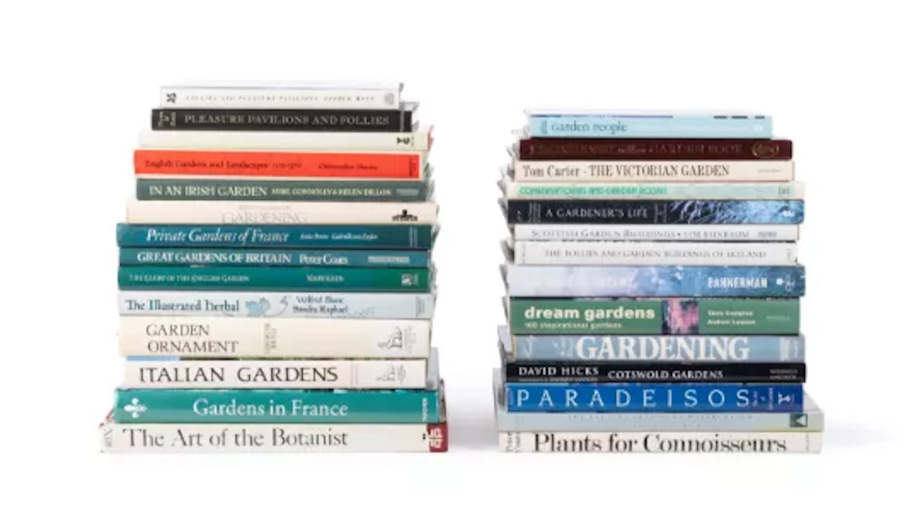 Ɵ A COLLECTION OF TWENTY-EIGHT HARDCOVER BOOKS RELATING TO GARDENS
