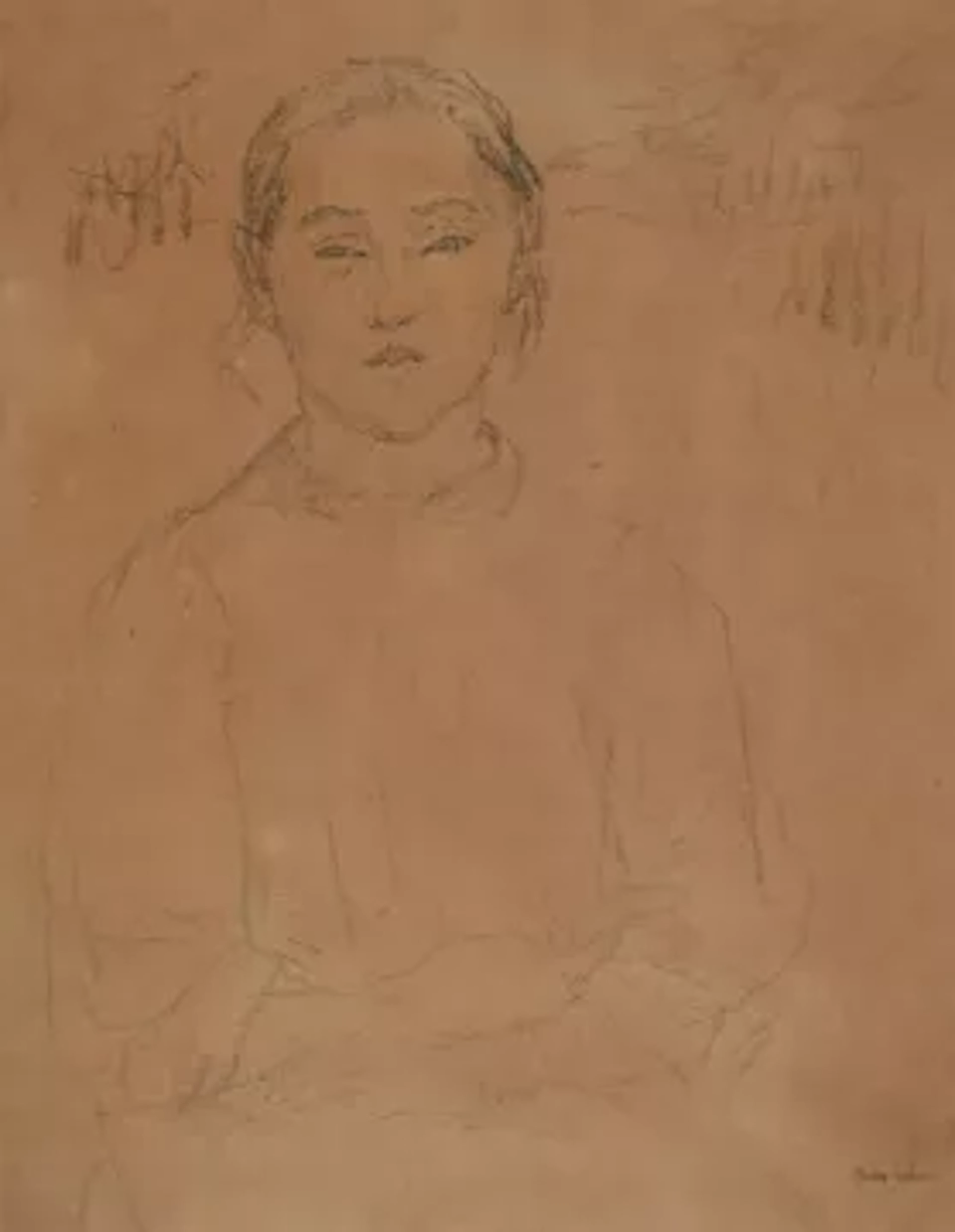 GWEN JOHN (BRITISH 1876-1939), PORTRAIT OF A GIRL