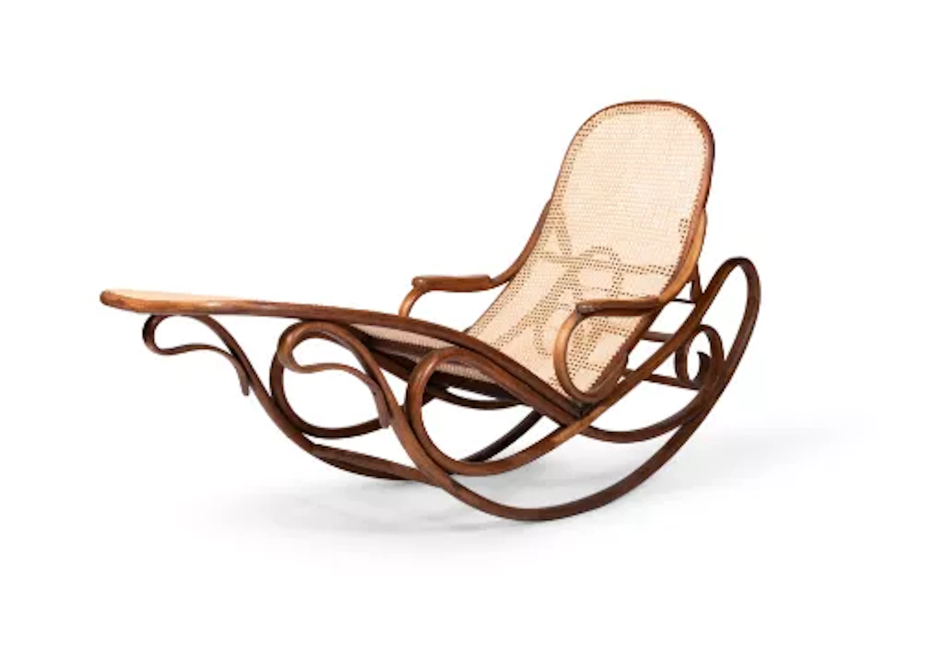 GEBRÜDER THONET (ATTRIBUTED), A 'MODEL NO. 7500' ROCKING CHAIR, LATE
