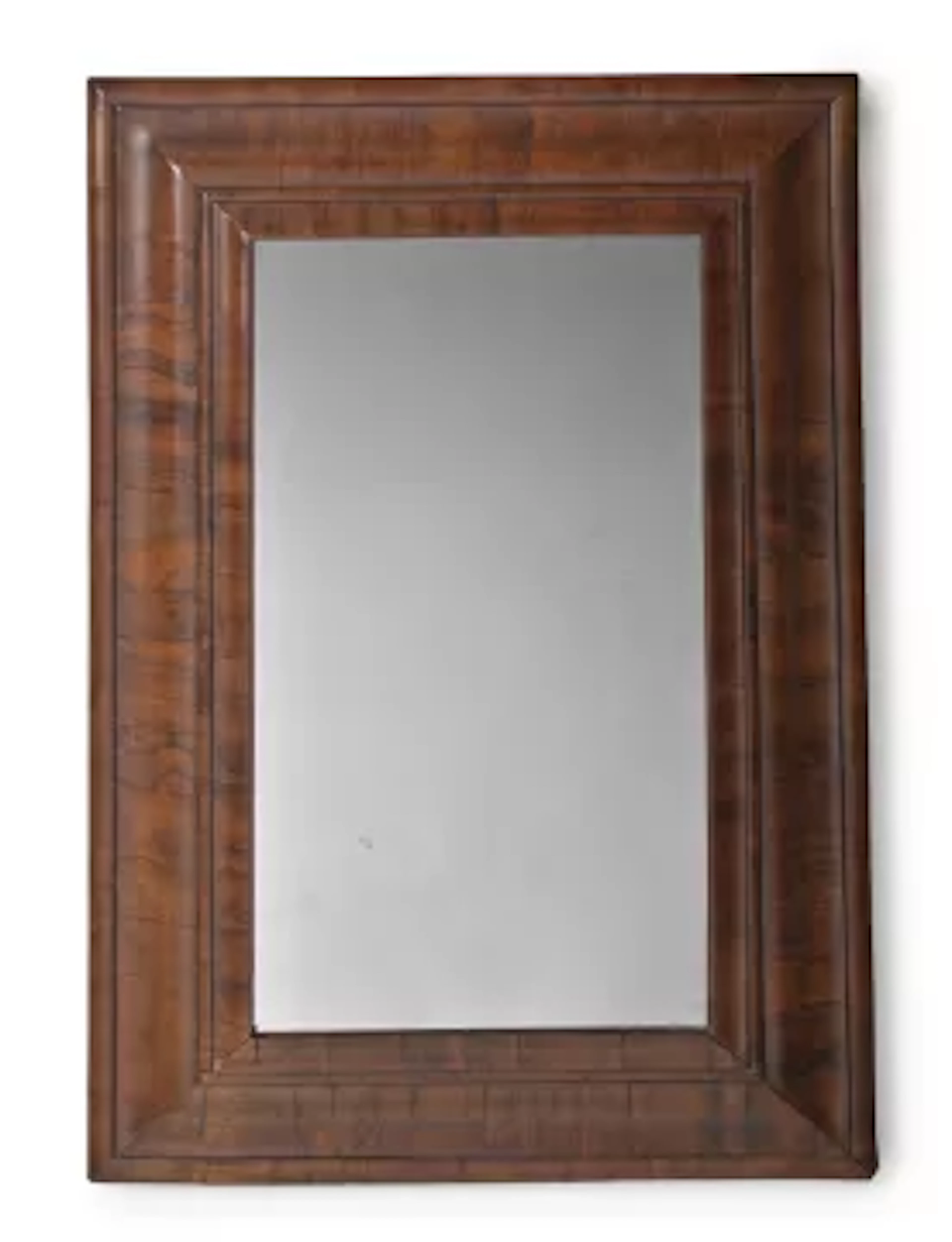 A GEORGE I WALNUT CUSHION MIRROR, CIRCA 1715