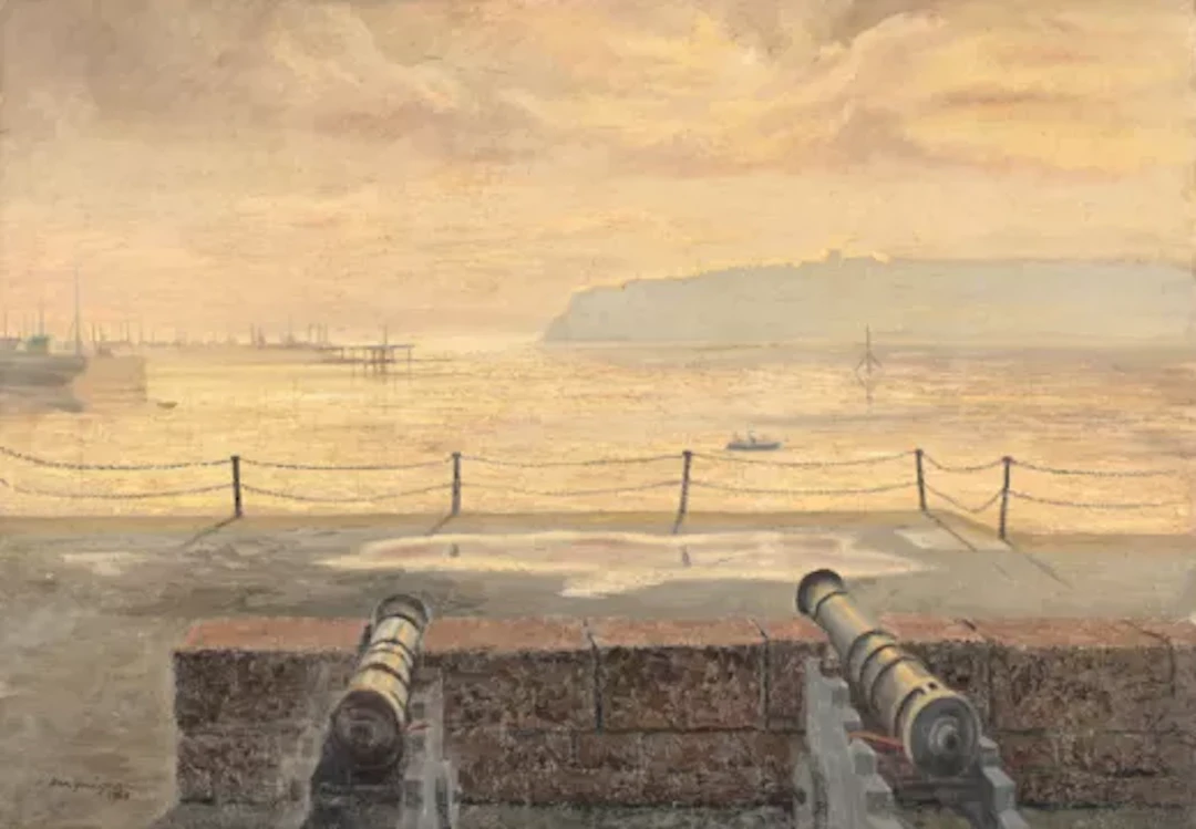λ NAN YOUNGMAN (BRITISH 1906-1995), ON CARDIFF DOCK