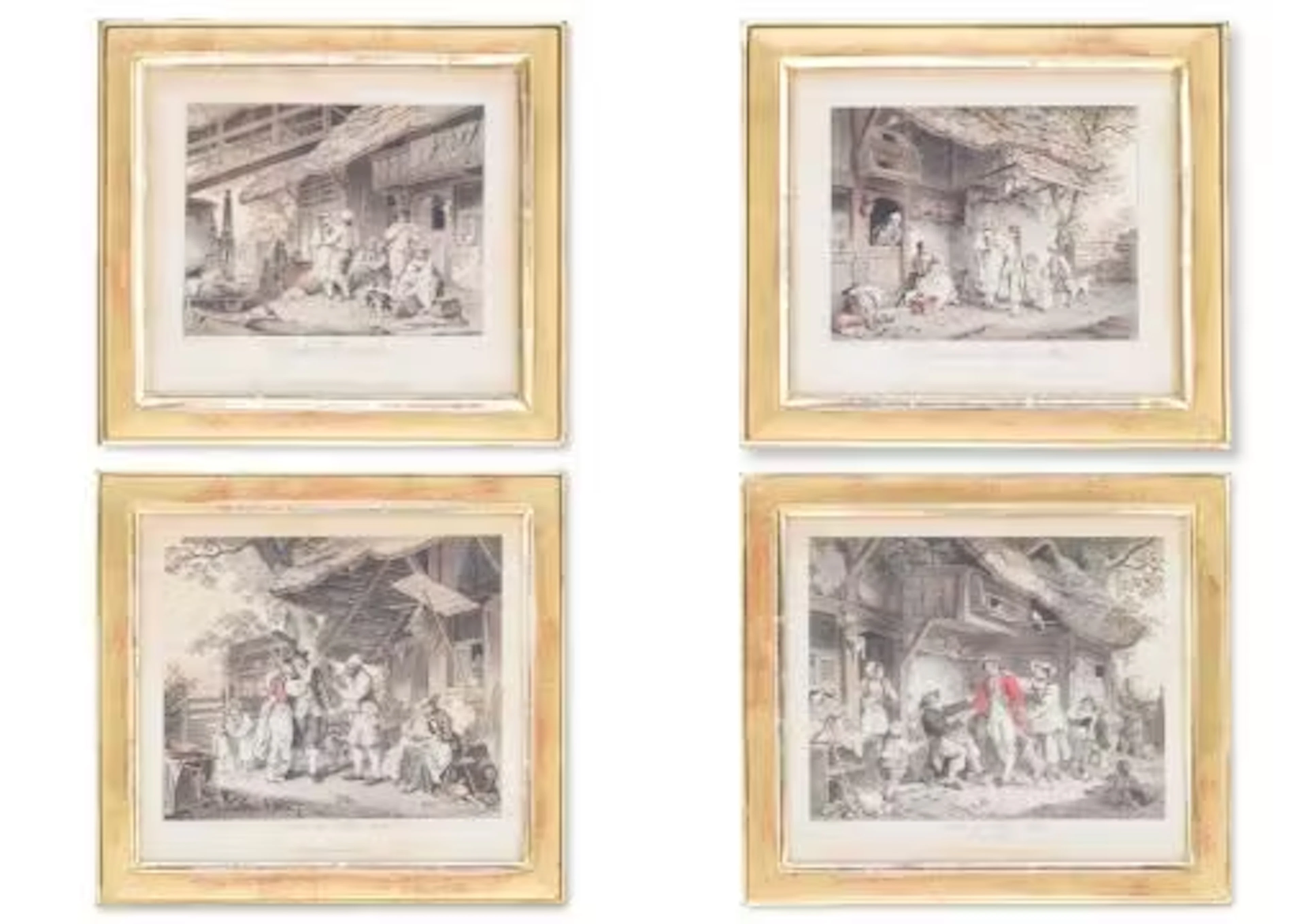 AFTER SIGMUND FREUDENBERGER (SWISS 1745-1801), FOUR ENGRAVINGS
