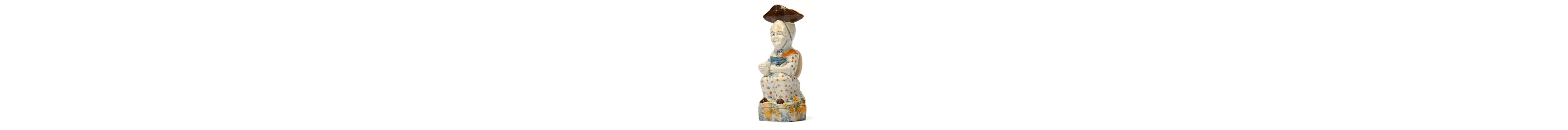A PEARLWARE 'MARTHA GUNN' TOBY JUG, STAFFORDSHIRE OR SOUTH YORKSHIRE