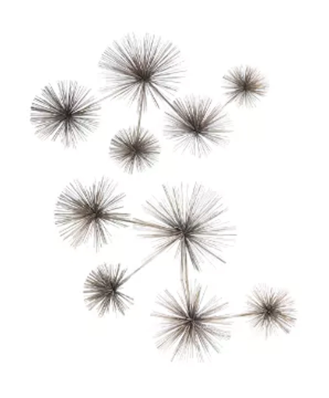 CURTIS JERÉ (AMERICAN, FD. 1963), PAIR OF 'DANDELION' WALL SCULPTURES, 1979