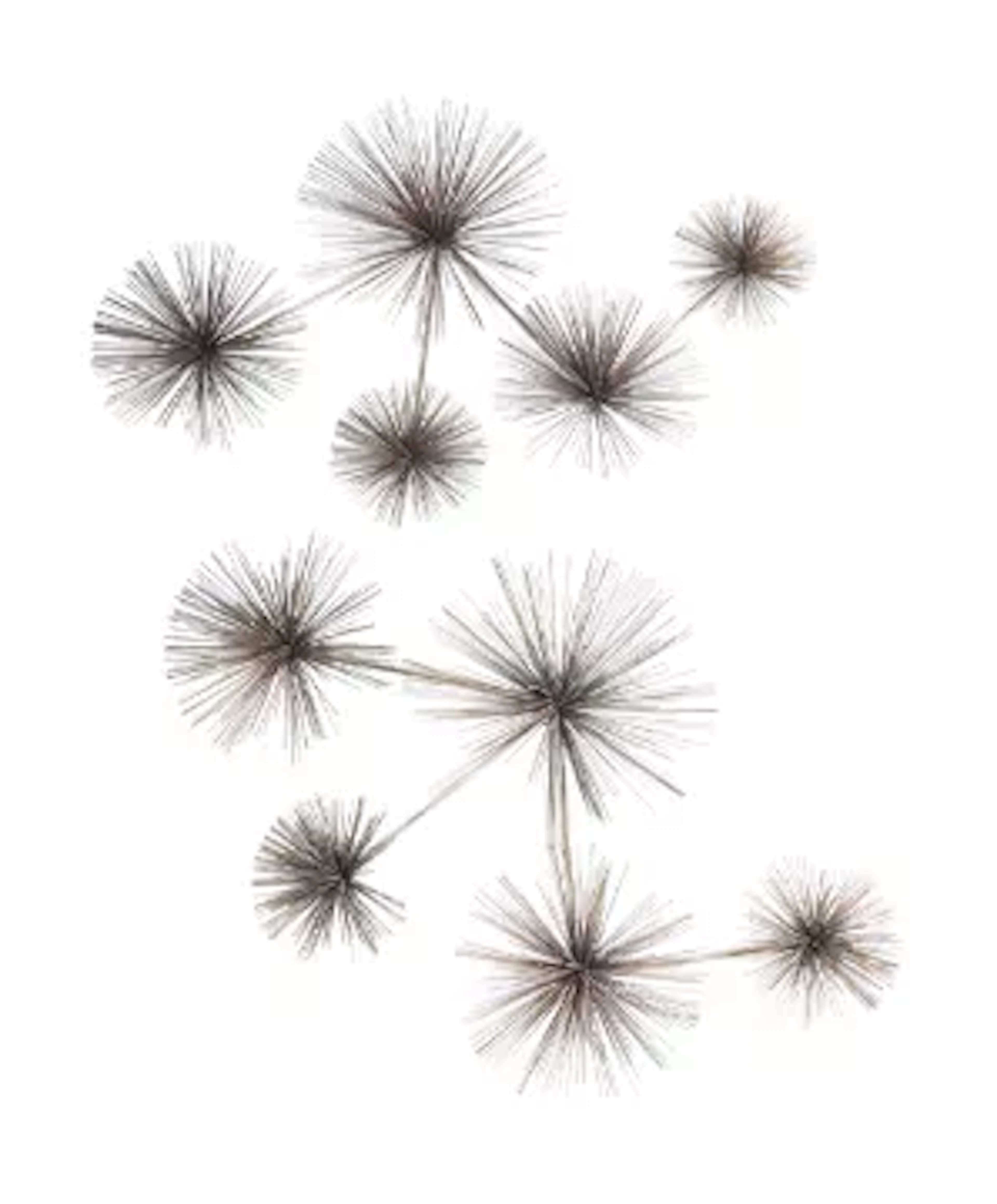 CURTIS JERÉ (AMERICAN, FD. 1963), PAIR OF 'DANDELION' WALL SCULPTURES, 1979