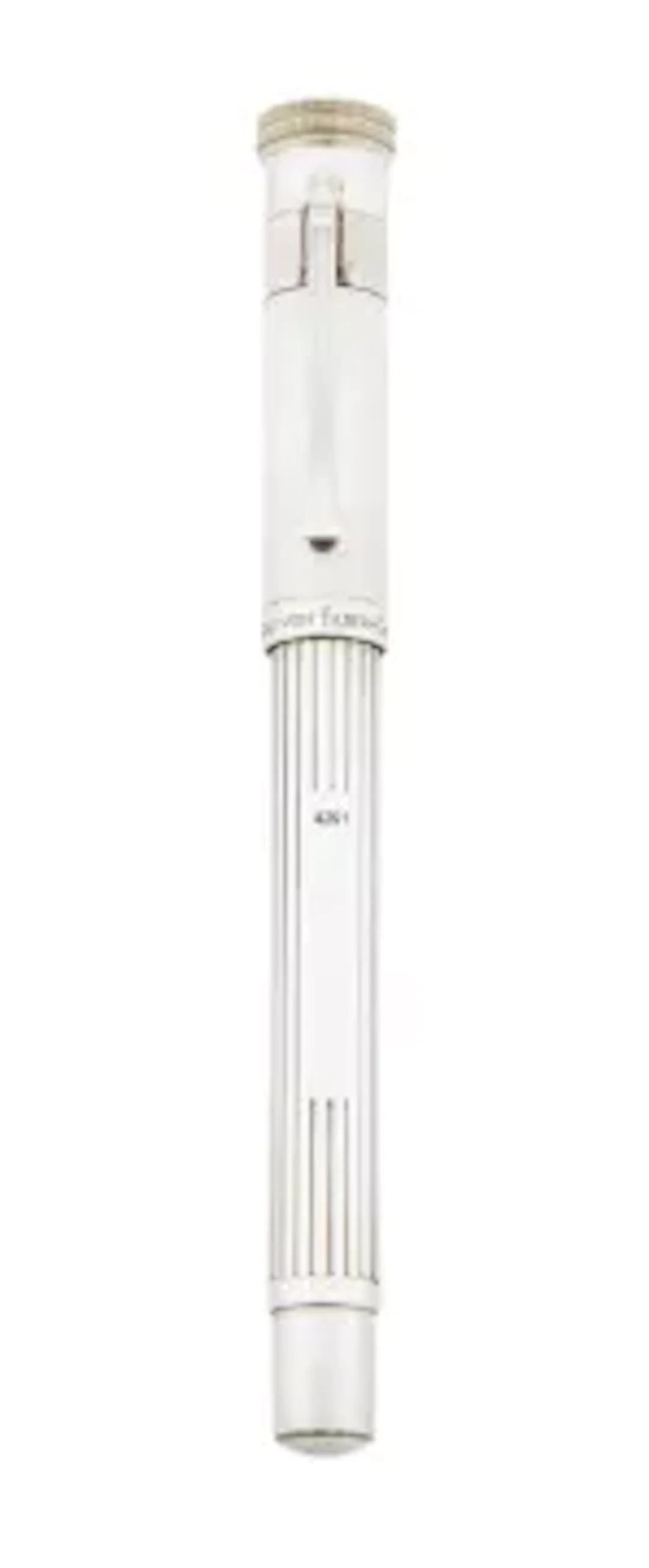 GRAF VON FABER CASTELL, A SILVER FOUNTAIN PEN