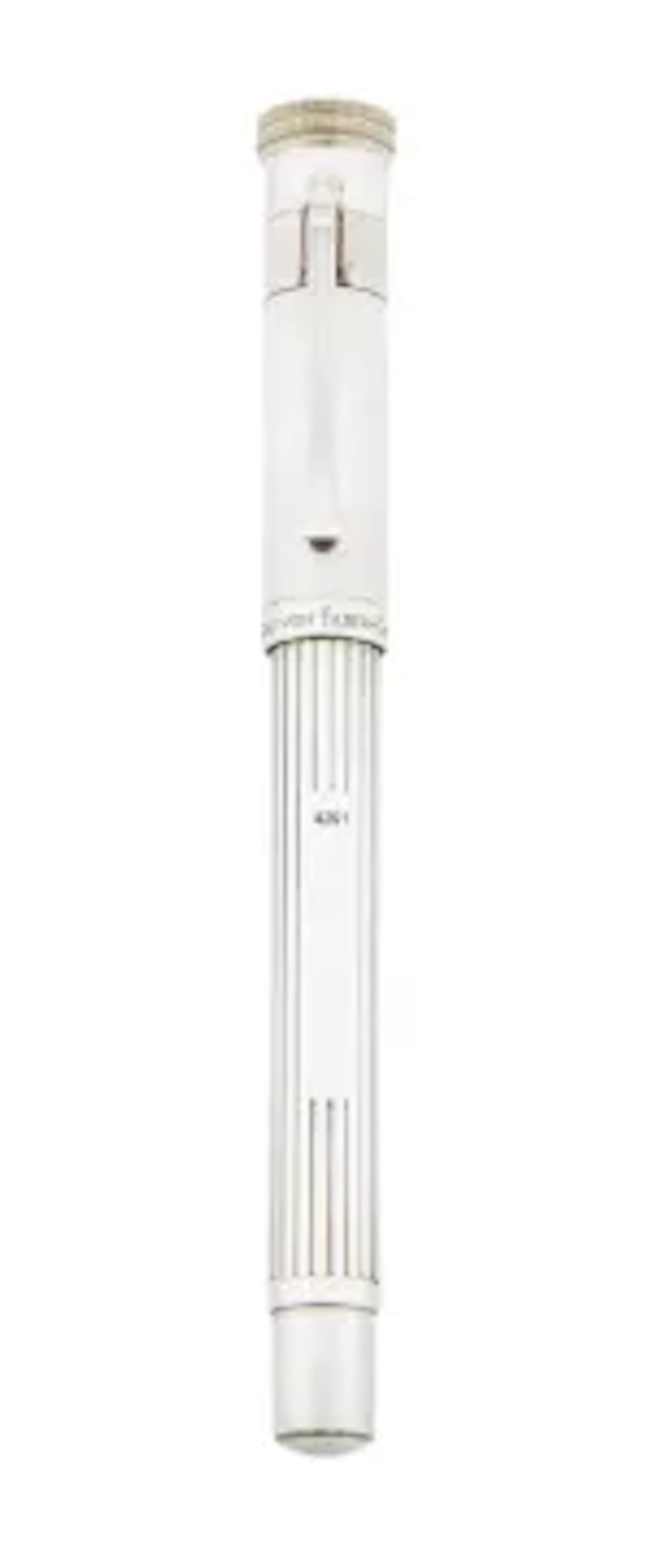 GRAF VON FABER CASTELL, A SILVER FOUNTAIN PEN